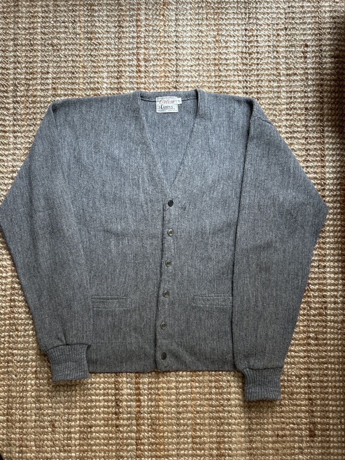 Vintage Vintage Acrylic Cardigan Size US L / EU 52-54 / 3 - 1 Thumbnail