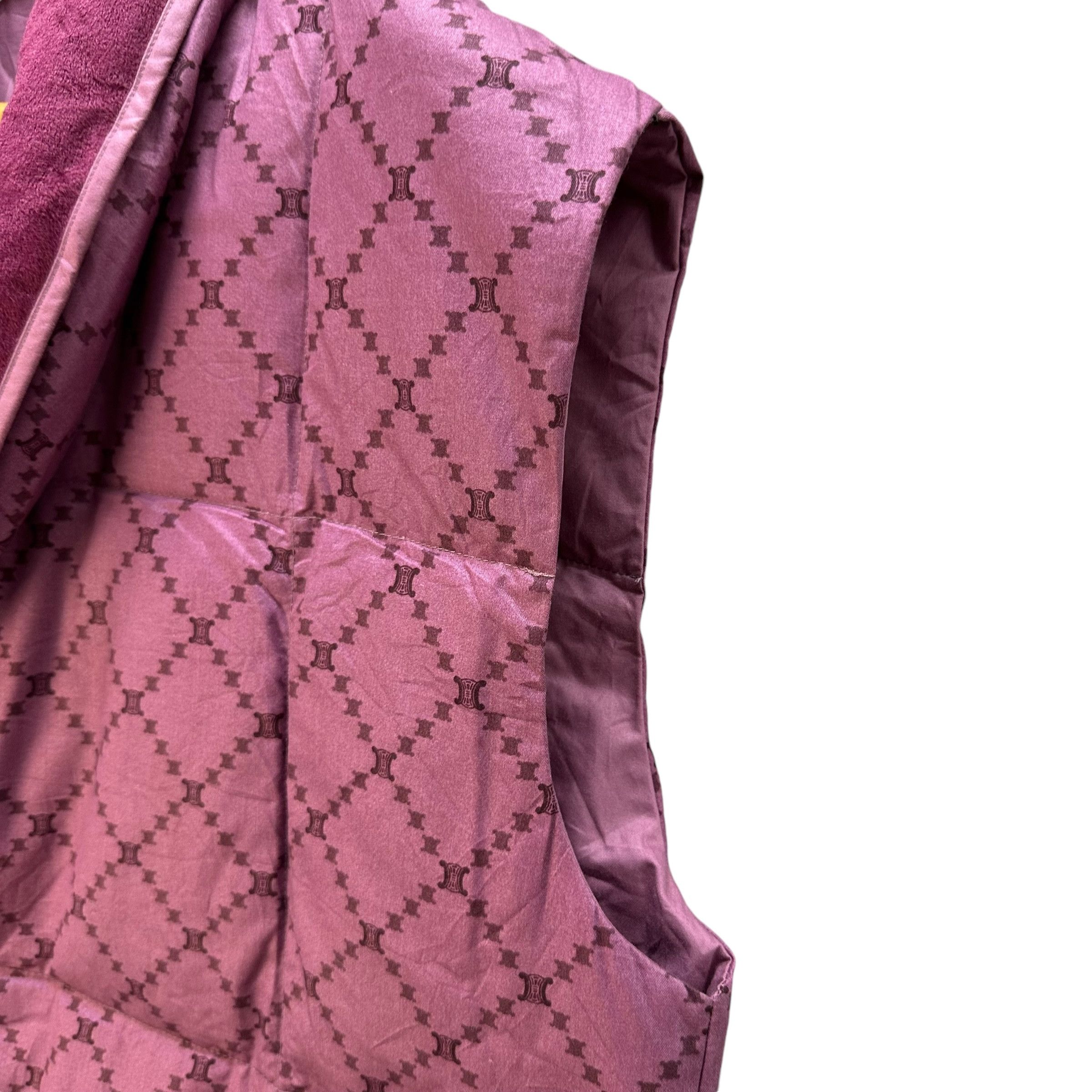 Celine CELINE Macadam Triomphe Western River Down Vest #A60-1393 Size US L / EU 52-54 / 3 - 5 Thumbnail
