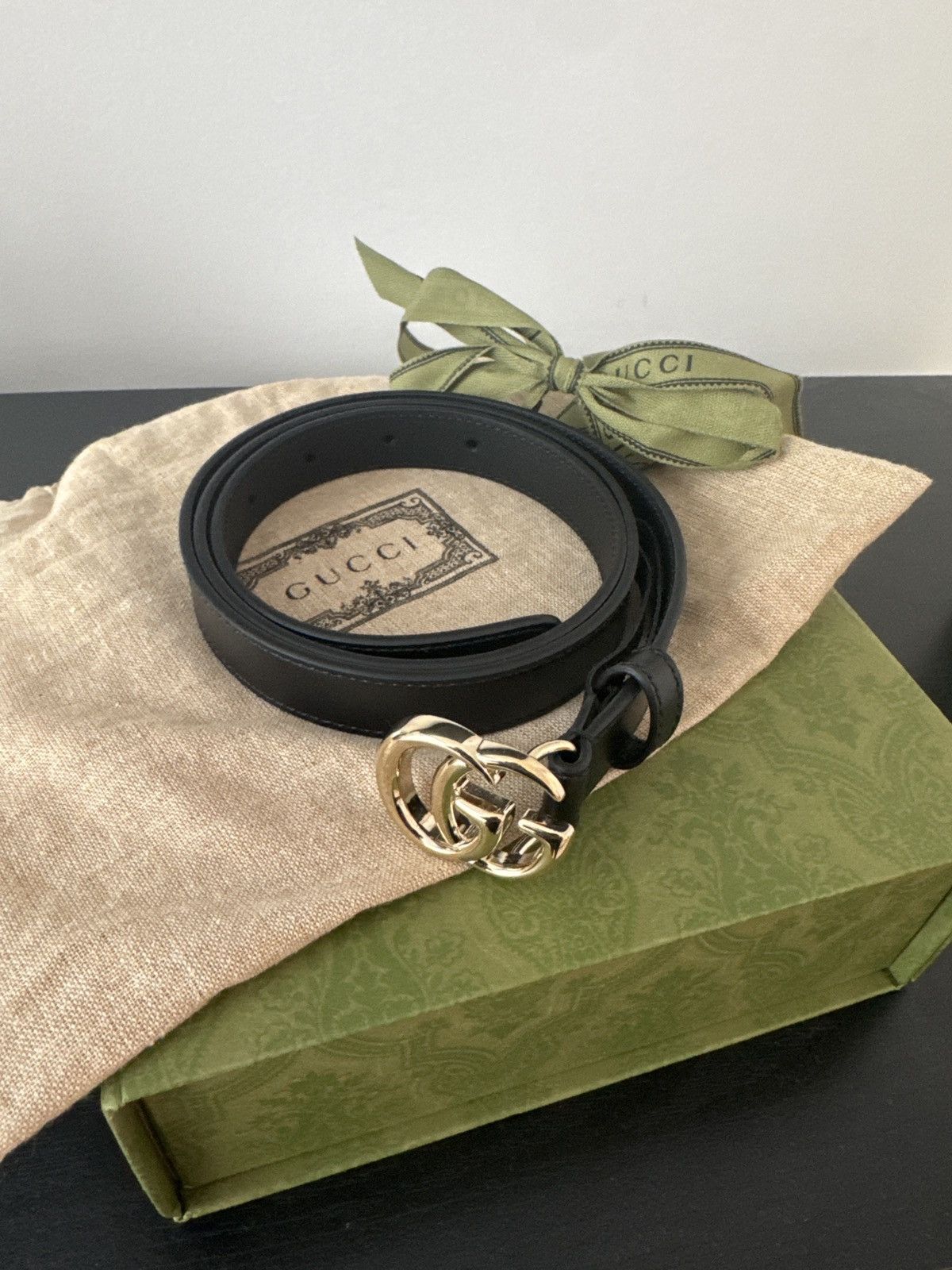 Gucci GG Marmont thin belt Size ONE SIZE - 4 Thumbnail