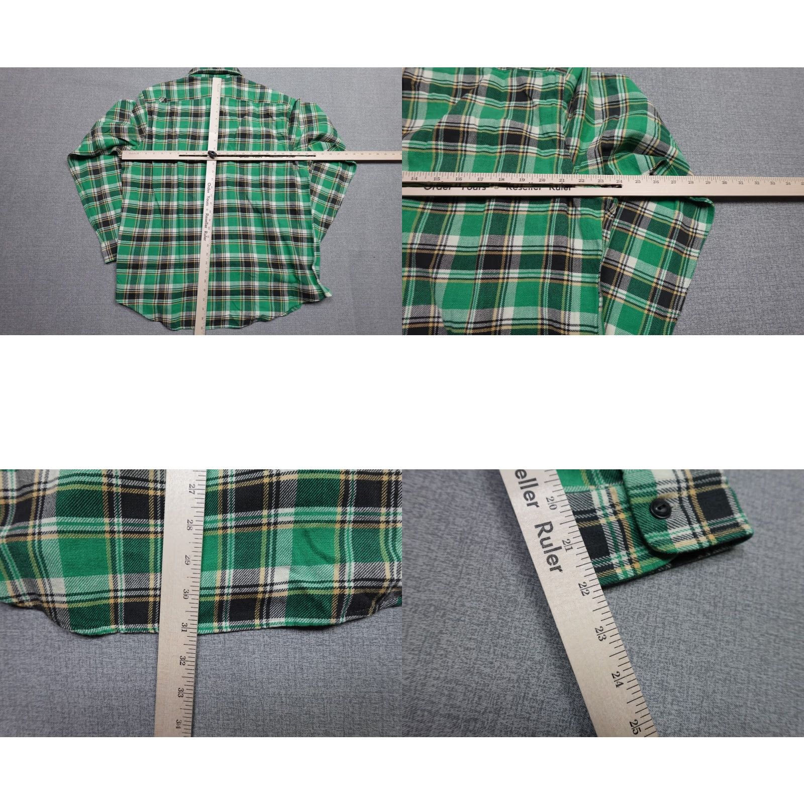 Polo Ralph Lauren Polo Ralph Lauren Button-Up Shirt Mens XL Green Plaid Twill Button-Down Shirt Size US XL / EU 56 / 4 - 8 Thumbnail