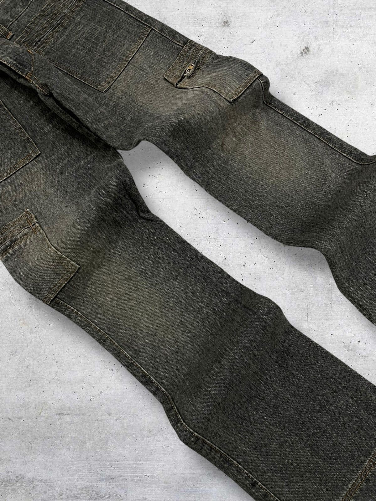 Tornado Mart VINTAGE EDGE ON ALL JAPAN DESIGNER 90S FLARED MUDWASH DENIM Size US 29 - 6 Thumbnail