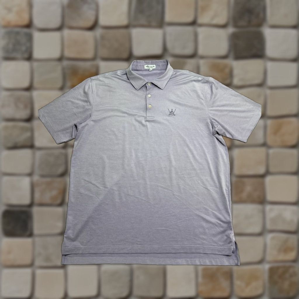 Peter Millar Peter Millar Summer Comfort Polo Shirt Mens XL Purple Steel Performance Golf Shirt Size US XL / EU 56 / 4 - 1 Thumbnail