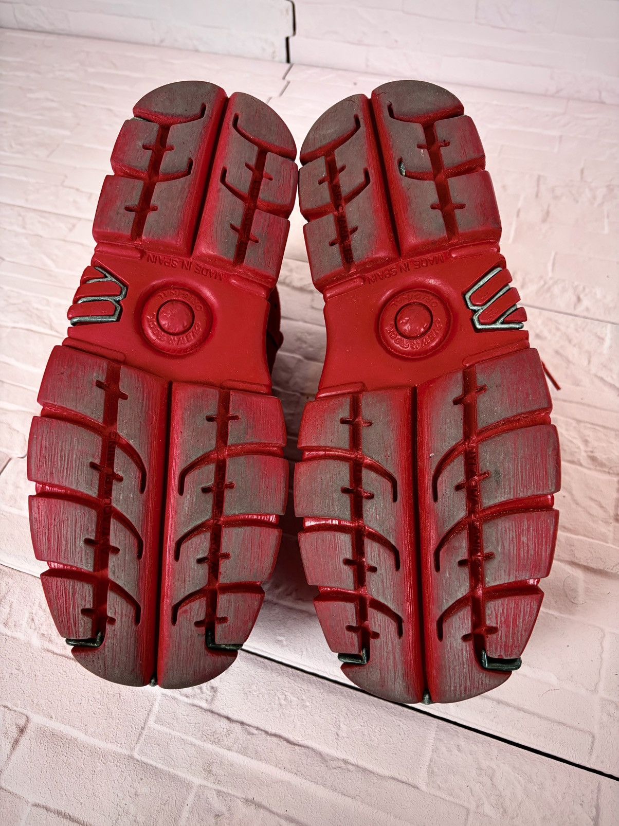 New Rock × Vetements Vetements Newrocks red suede leather Size US 10 / EU 43 - 4 Thumbnail
