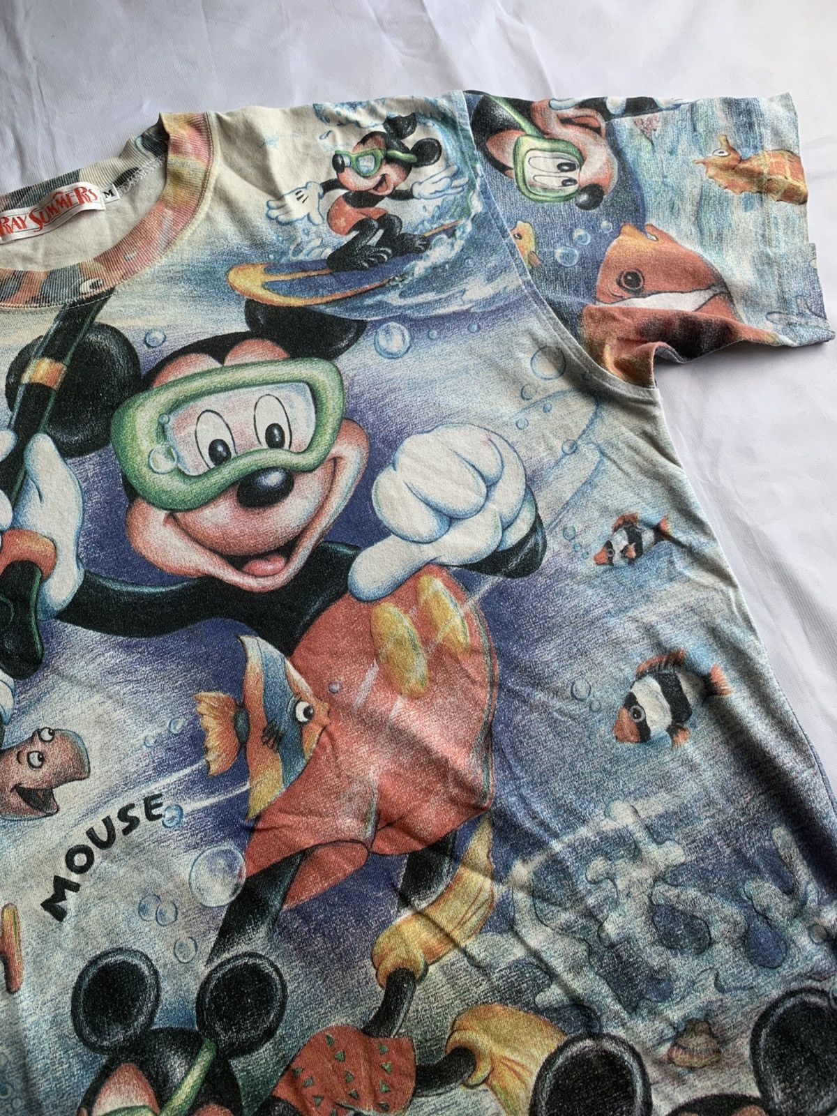 Disney × Medicom Toy × Number (N)ine Vintage RARE Japan Disney Mickey Mouse Aop Tee Size US M / EU 48-50 / 2 - 6 Thumbnail