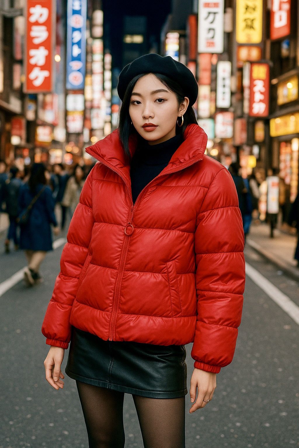 Other Cisono Women's Medium Pink Puffer Jacket Asian Streetwear Size M / US 6-8 / IT 42-44 - 1 Thumbnail