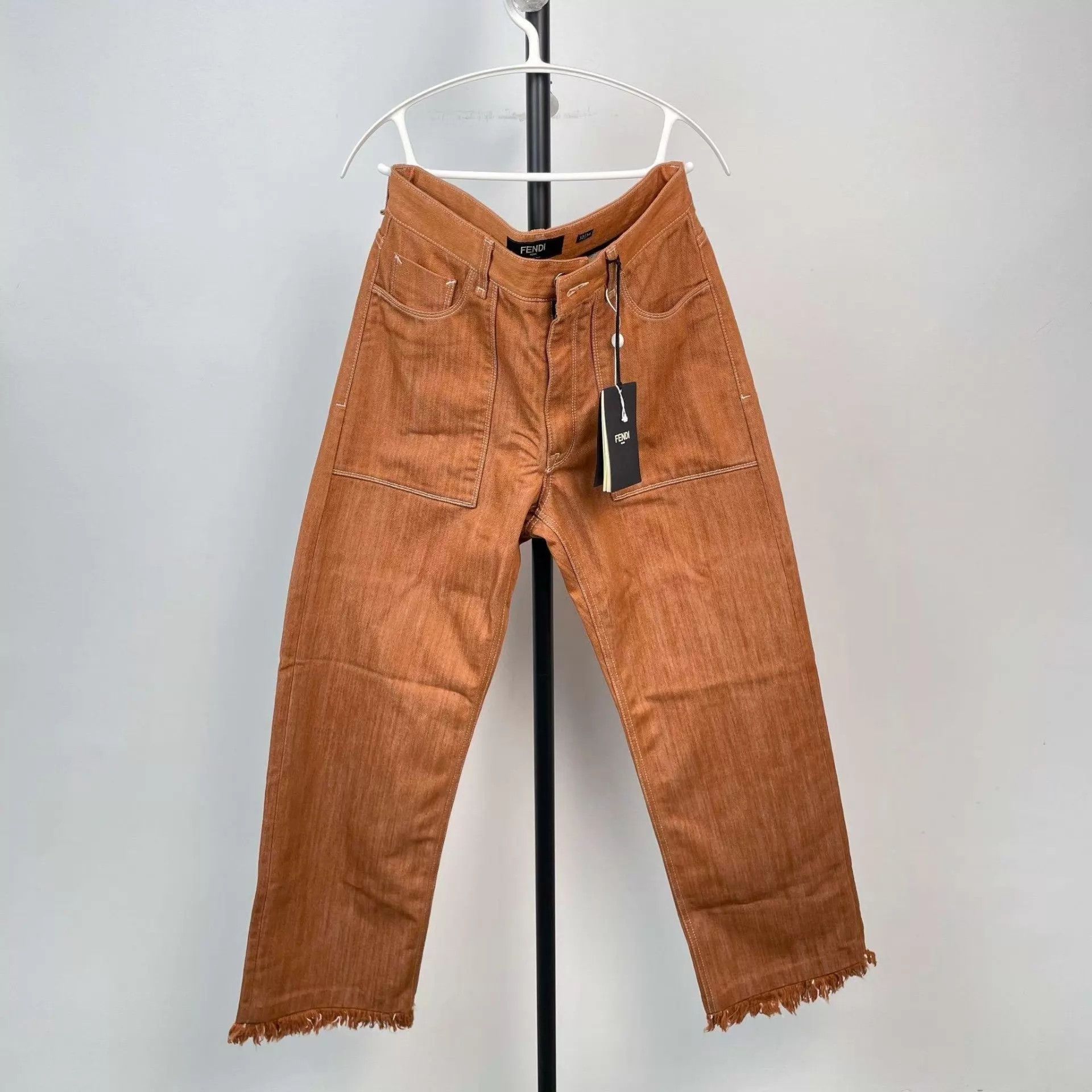 Fendi Fendi Brown Denim Jeans 32 New With Tags Size US 32 / EU 48 - 1 Thumbnail