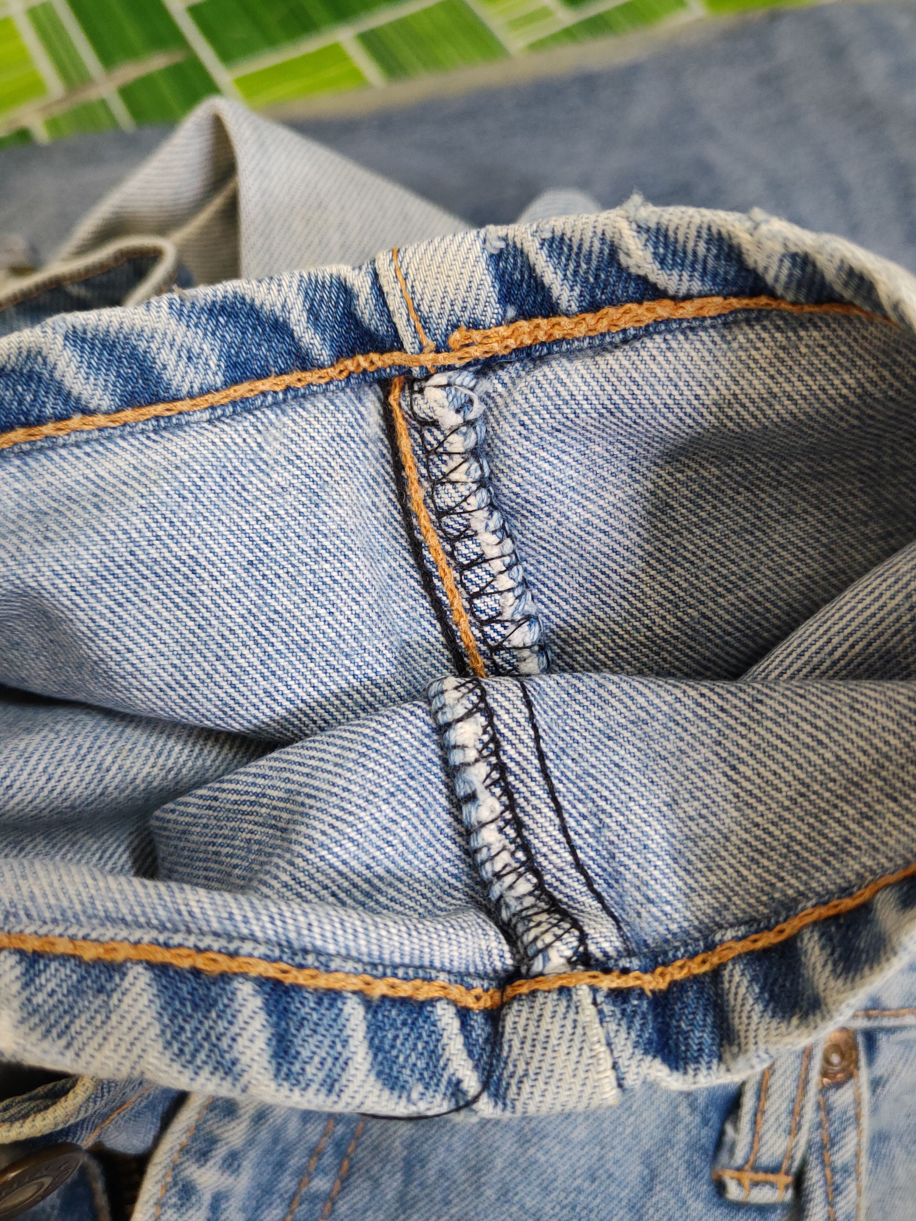 Edwin Edwin Light Blue Distressed Ripped denim Jeans #W1485 Size US 33 - 16 Thumbnail