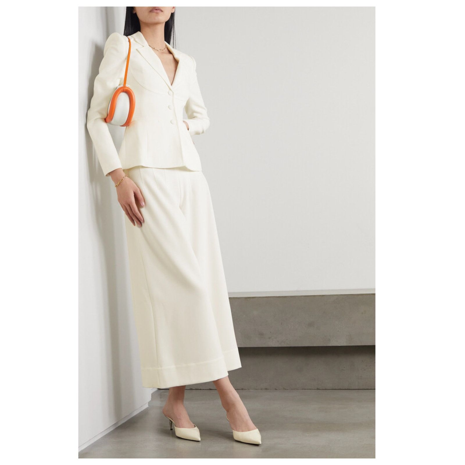 Staud STAUD Carson Paneled Stretch-Crepe Blazer Size Medium Size M / US 6-8 / IT 42-44 - 1 Thumbnail