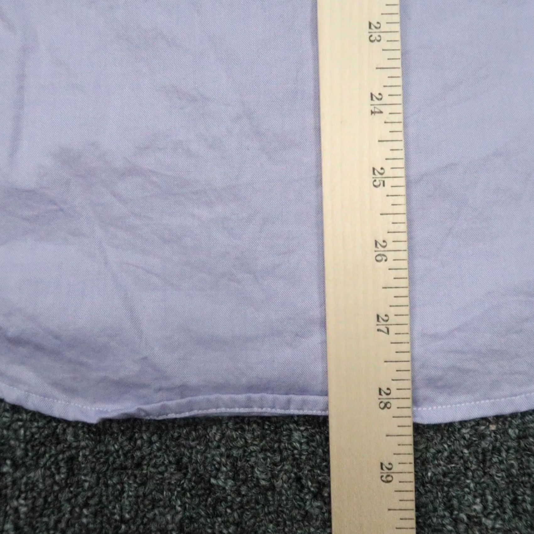 Vintage VINTAGE Teddy Stratford Shirt Men Medium Purple Zip Oxford Long Sleeve 37-38 Size US M / EU 48-50 / 2 - 7 Thumbnail