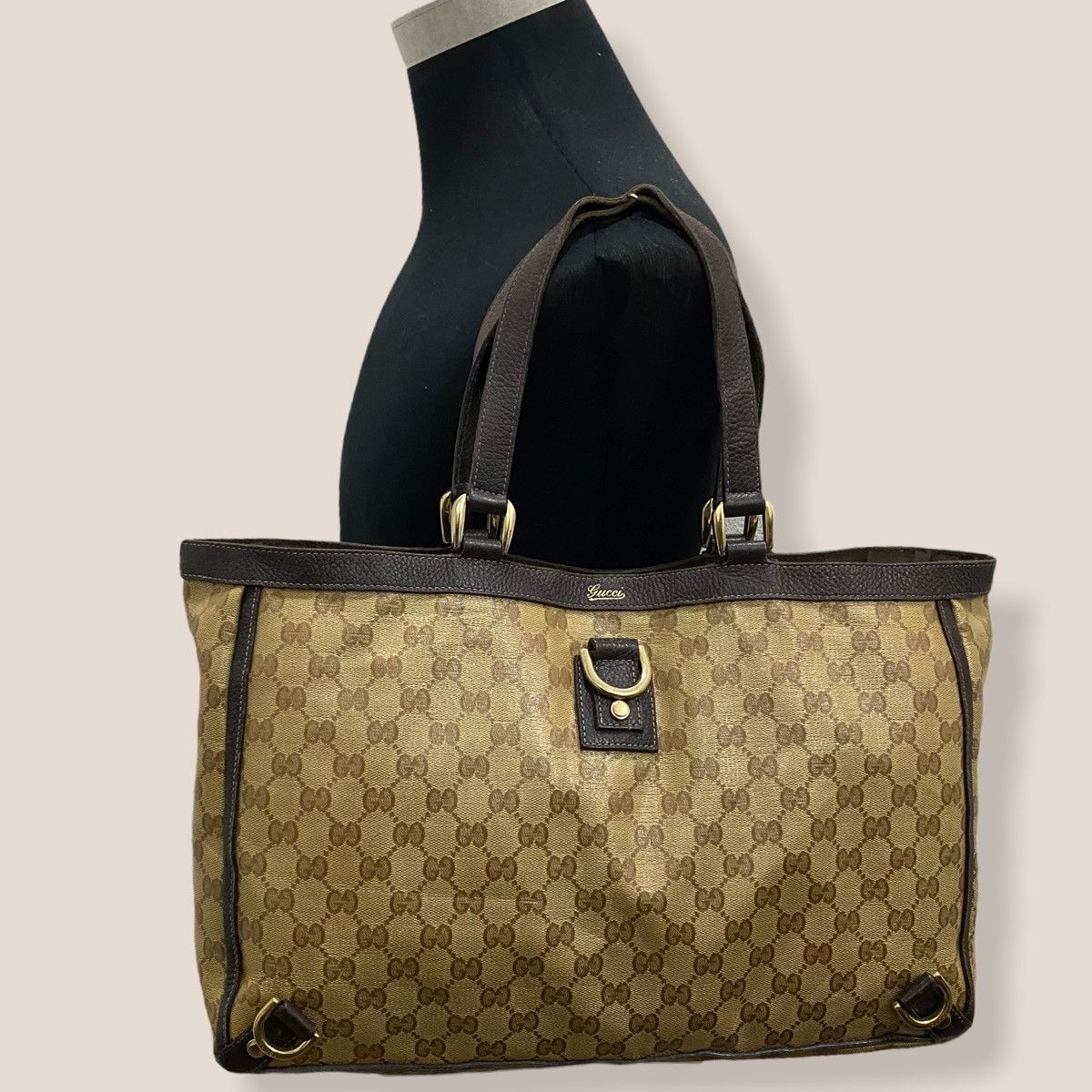Gucci ‼️LASTDROP‼️ AUTHENTIC GUCCI GG CRYSTAL ABBEY D-RING TOTE BAG Size ONE SIZE - 3 Thumbnail