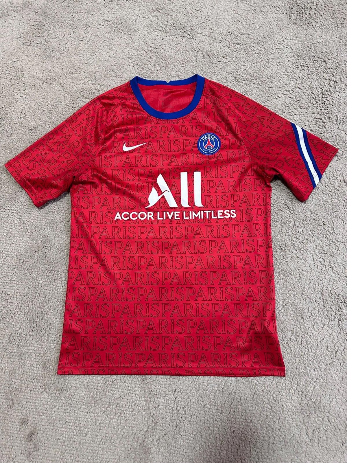 Nike PSG PARIS SAINT GERMAIN 2020/2021 PREMATCH SHIRT JERSEY NIKE Size US M / EU 48-50 / 2 - 1 Thumbnail