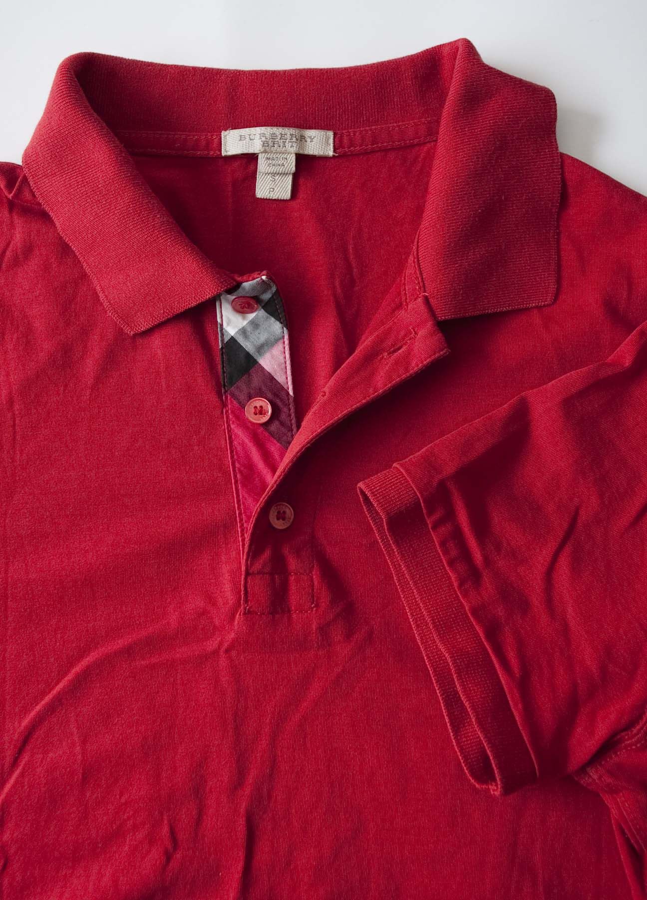 Burberry Burberry Polo Nova Check Size S Red Size US S / EU 44-46 / 1 - 3 Thumbnail