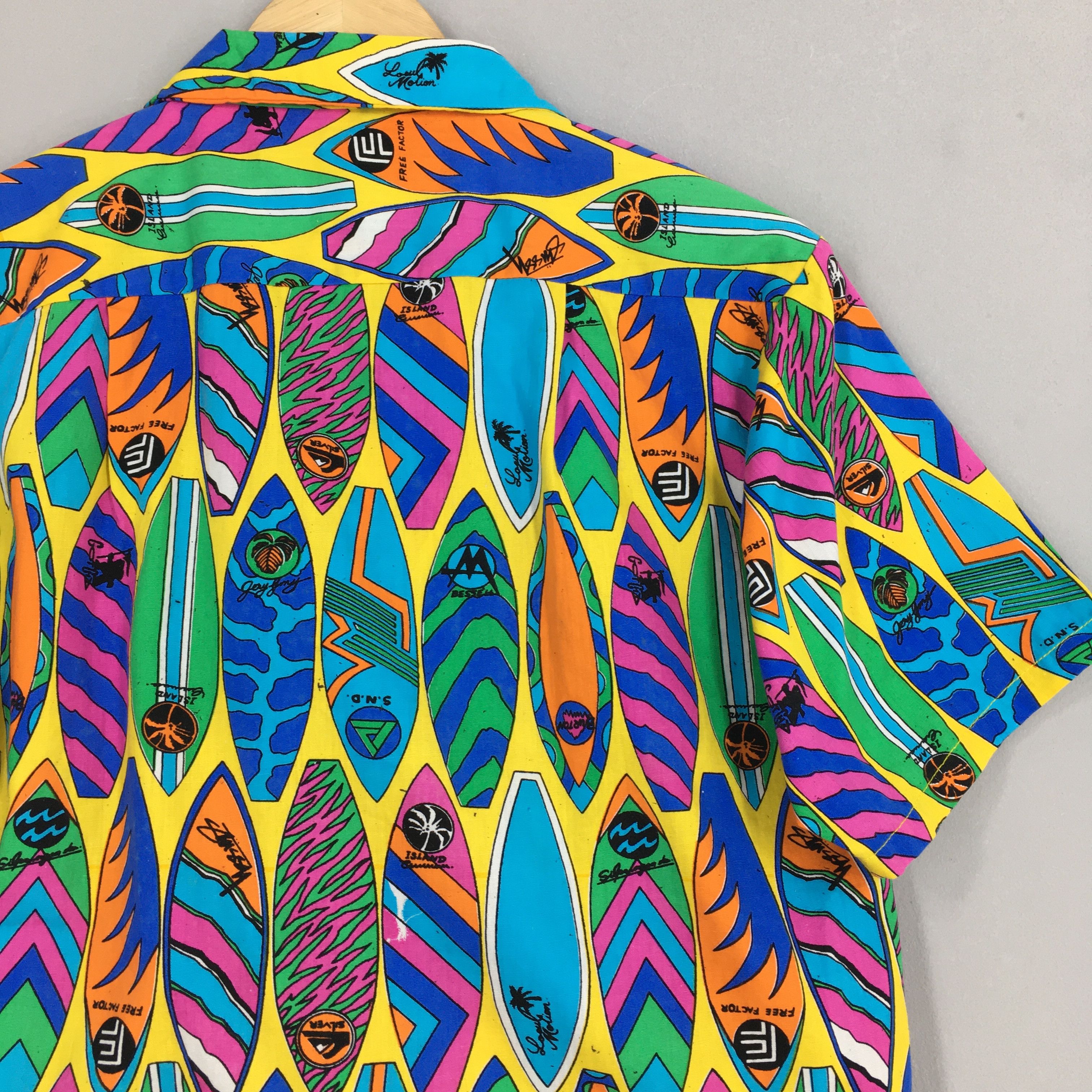 Vintage Vintage 80s Hawaiian Aloha Surfboard Shirts Medium Size US M / EU 48-50 / 2 - 9 Thumbnail