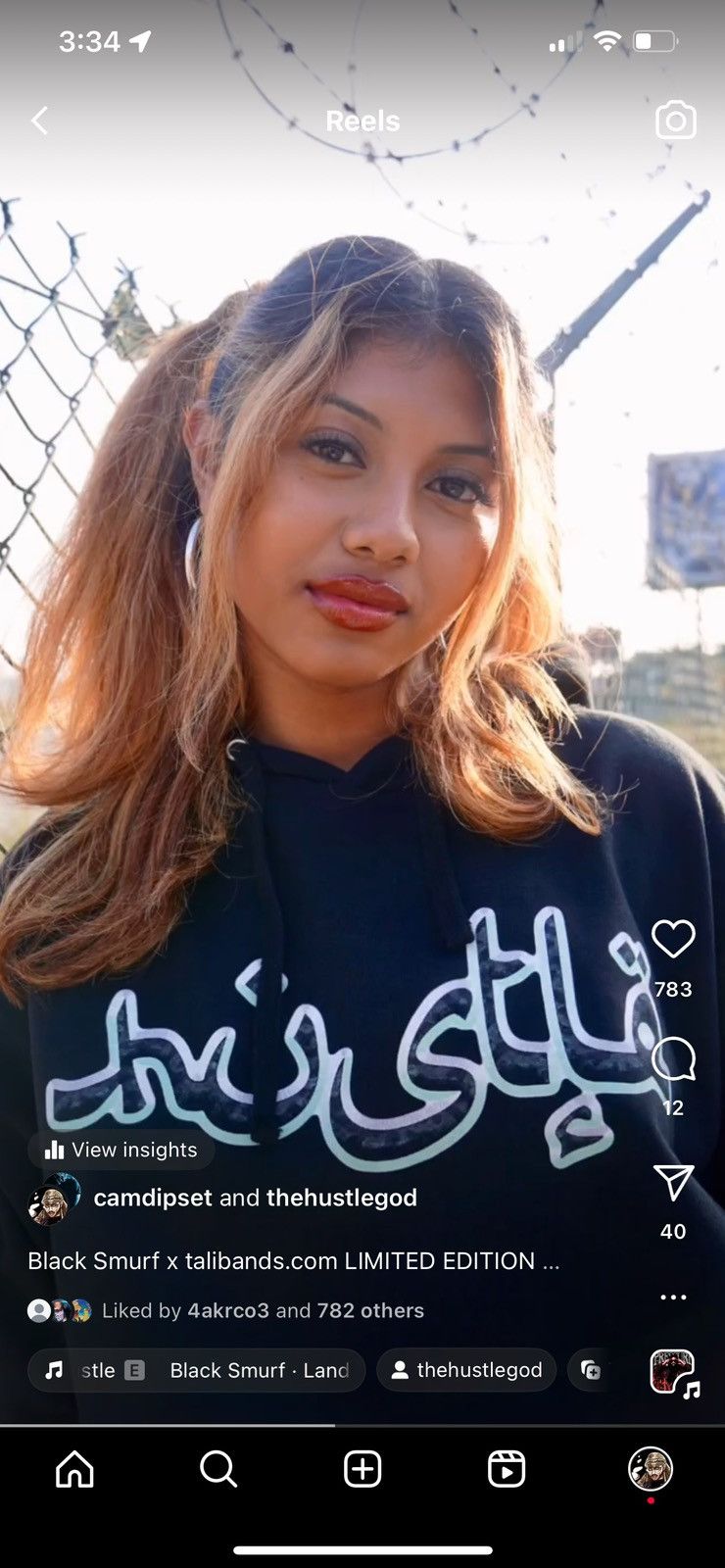 Fuck The Population × G59 Records Black Smurf x talibands Arabic Hustle logo hoodie limited ed Size US M / EU 48-50 / 2 - 1 Thumbnail