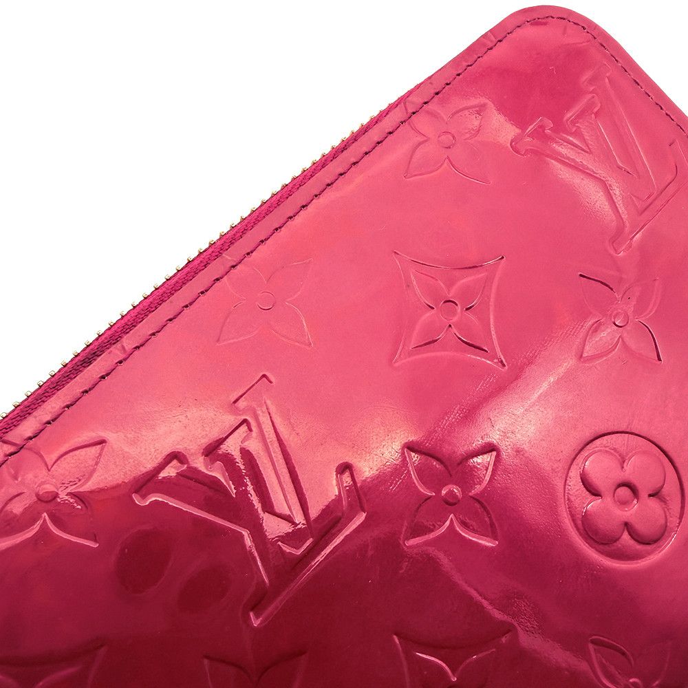 Louis Vuitton Louis Vuitton Patent Leather Wallet Rose-Red Size ONE SIZE - 9 Thumbnail