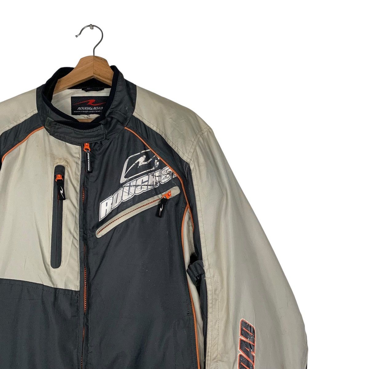 Japanese Brand Rough & Road Racing Motorcycle Riding Jacket Size US XL / EU 56 / 4 - 5 Thumbnail