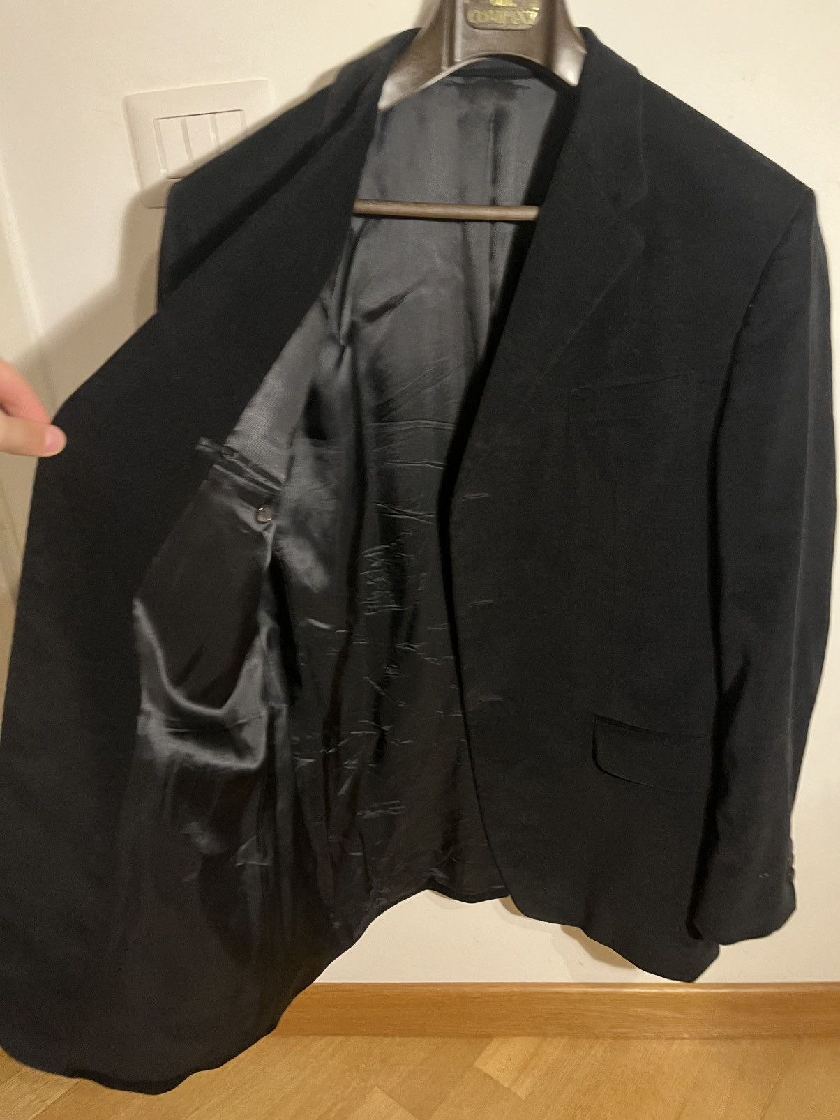Prada 1990s Prada Black Corduroy 3-Button Blazer IT 50 Size 40L - 9 Thumbnail