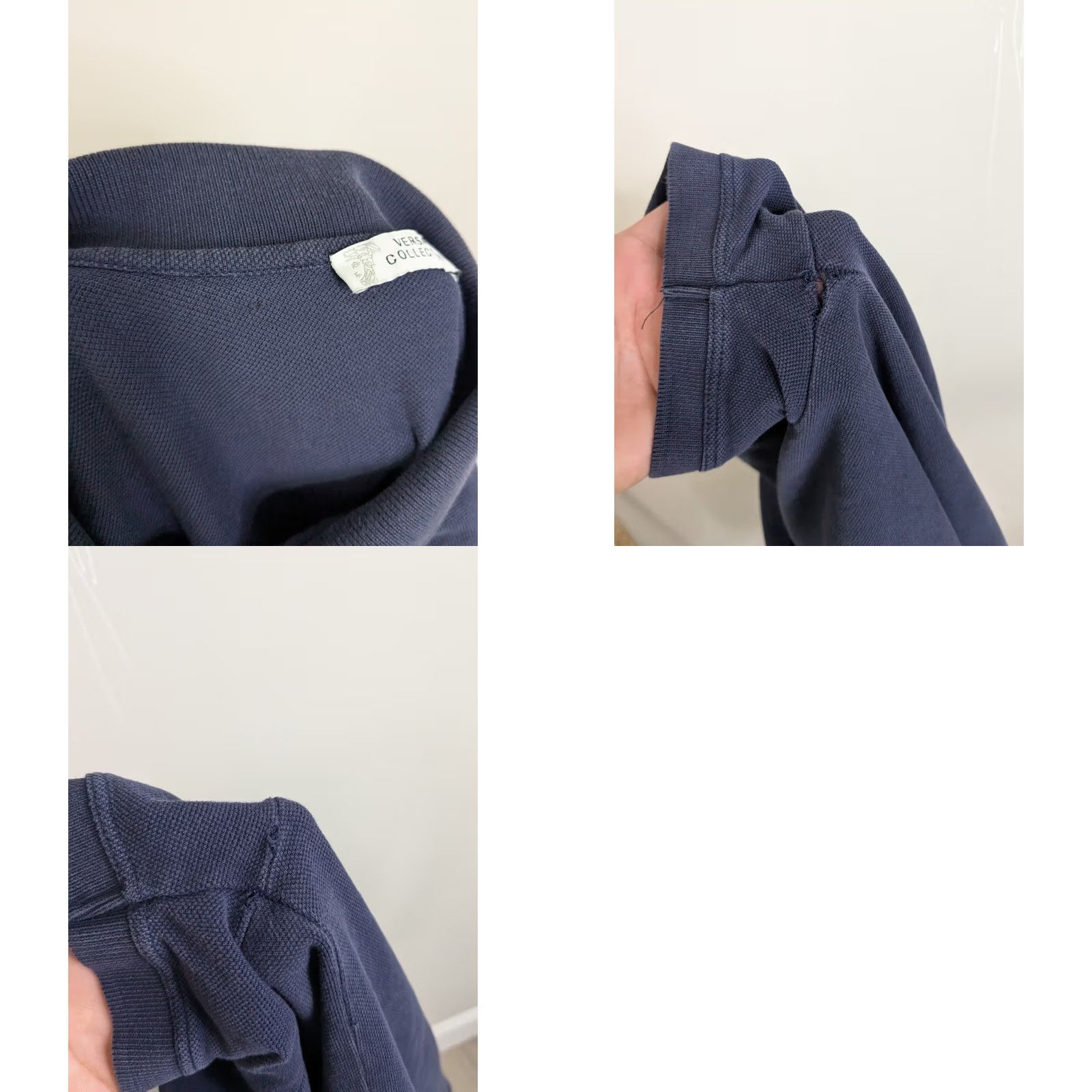 Versace Versace Polo Shirt Men's Small Blue Short Sleeve Casual Preppy Stretch Cotton Size US S / EU 44-46 / 1 - 9 Thumbnail