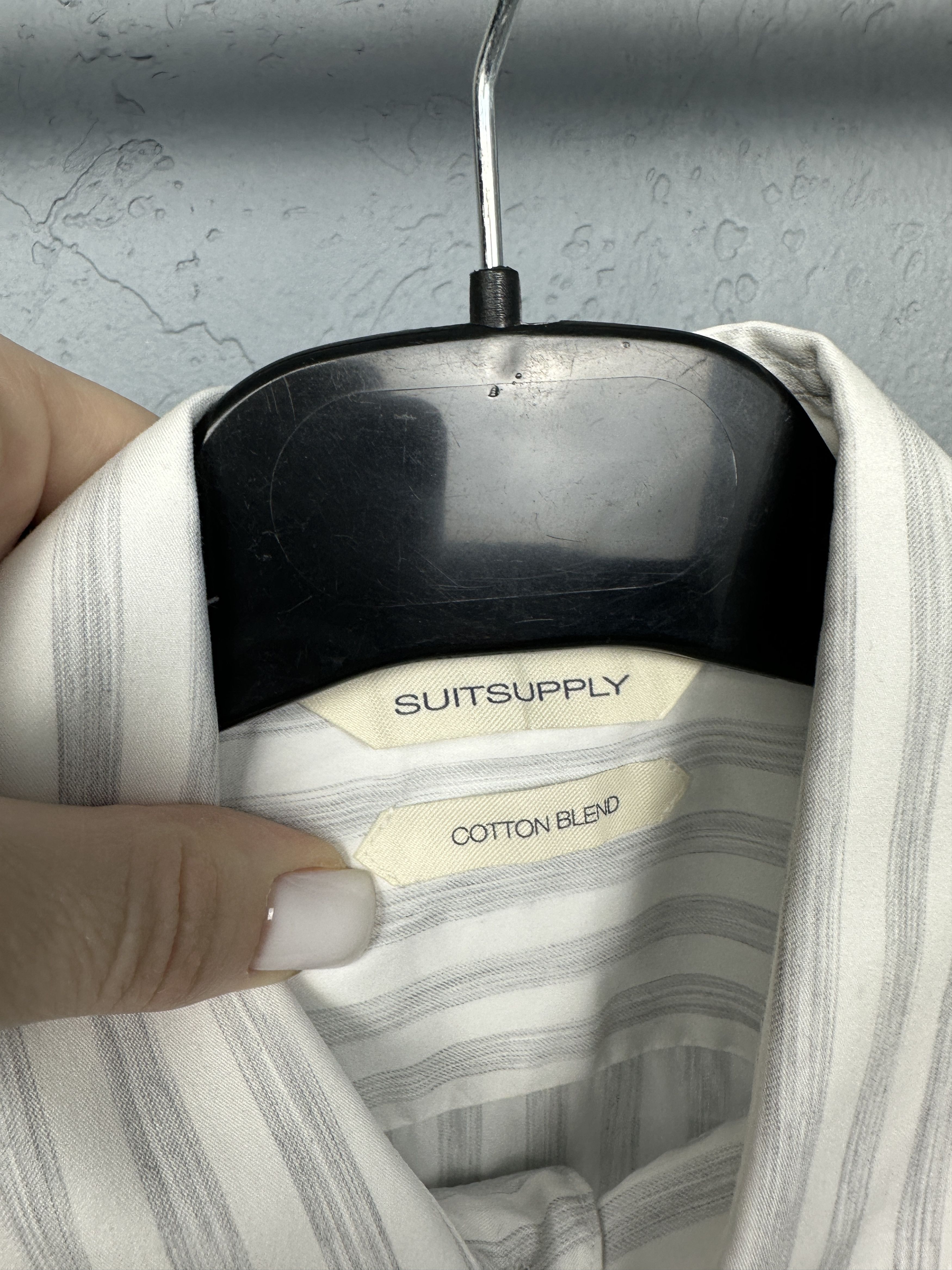 Suitsupply Suitsupply Mens Long Sleeve Striped Shirt Size US S / EU 44-46 / 1 - 3 Thumbnail