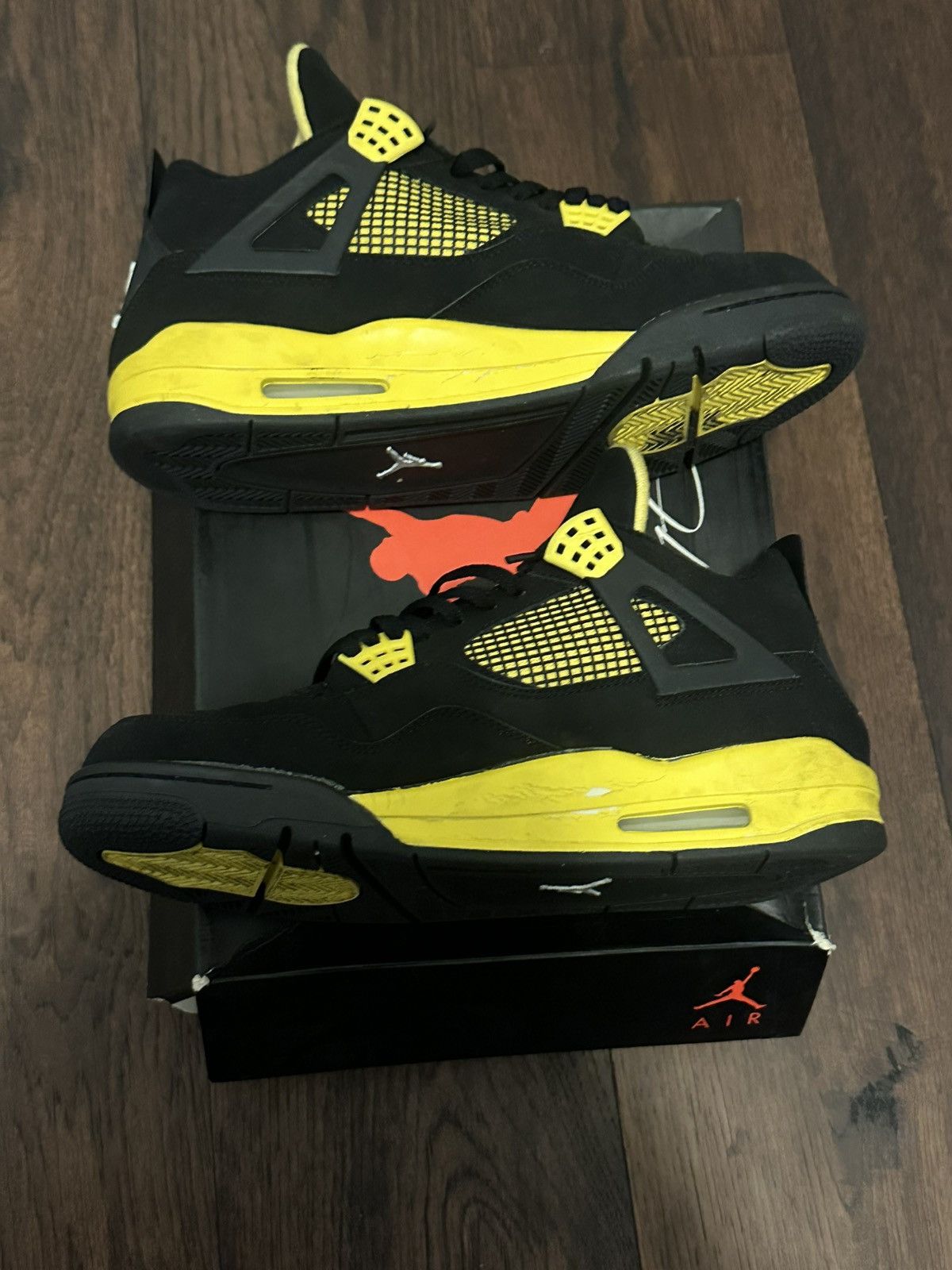 Jordan Brand Air Jordan 4 Retro ‘Thunder’ 2012 Size US 11.5 / EU 44-45 - 4 Thumbnail