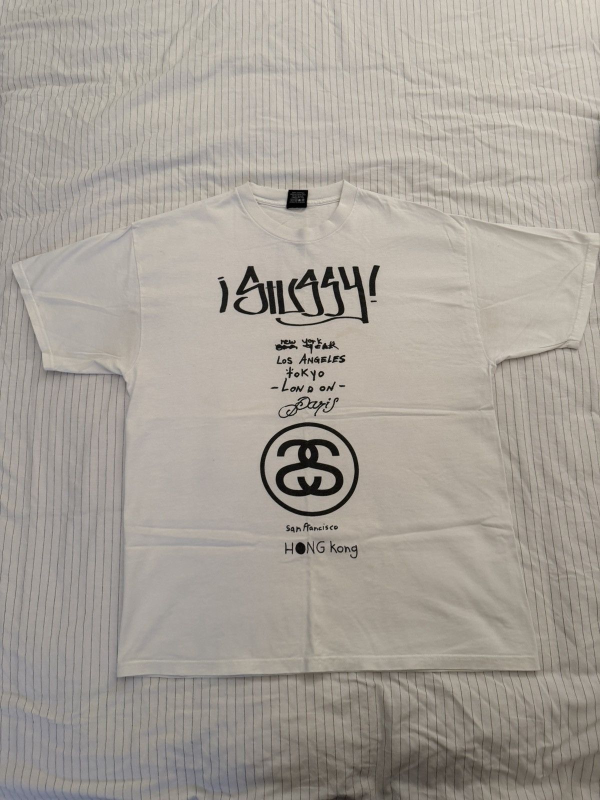 Stussy Rob Abeyta Jr World Tour T-Shirt Size US L / EU 52-54 / 3 - 1 Thumbnail