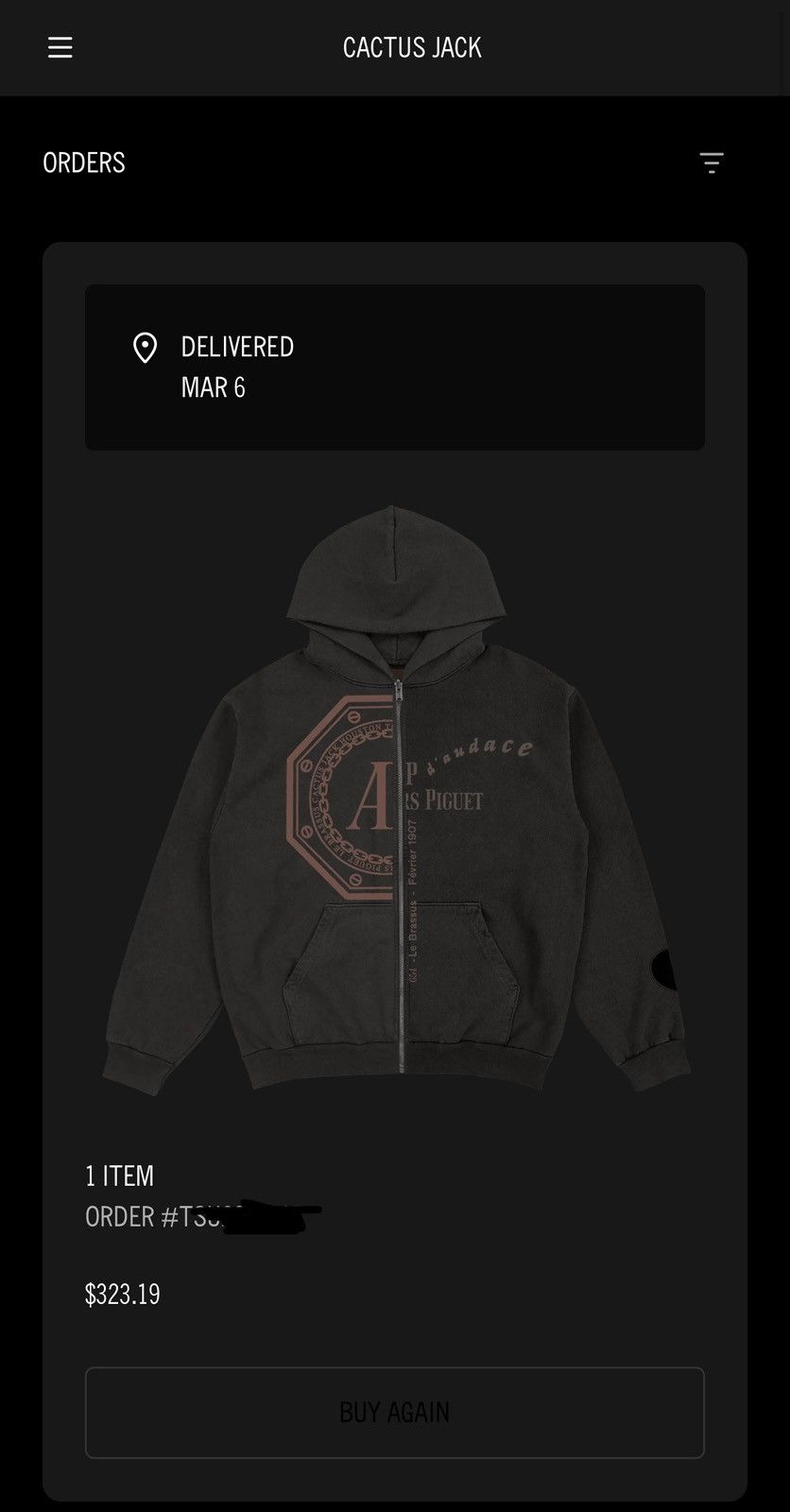 Audemars Piguet × Travis Scott Travis Scott X Audemars Piguet Zip-Up Hoodie Size US L / EU 52-54 / 3 - 10 Thumbnail