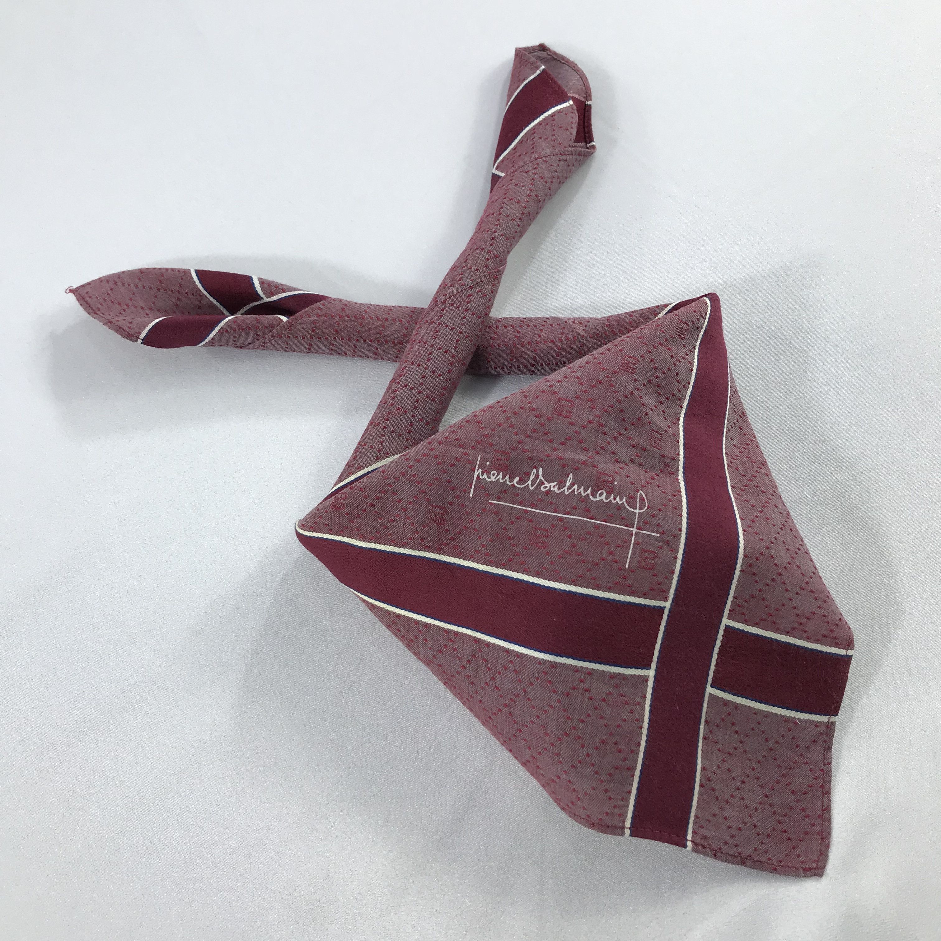 Pierre Balmain × Vintage Pierre Balmain Bandana / Handkerchief / Neckerchief - S2497 Size ONE SIZE - 4 Thumbnail