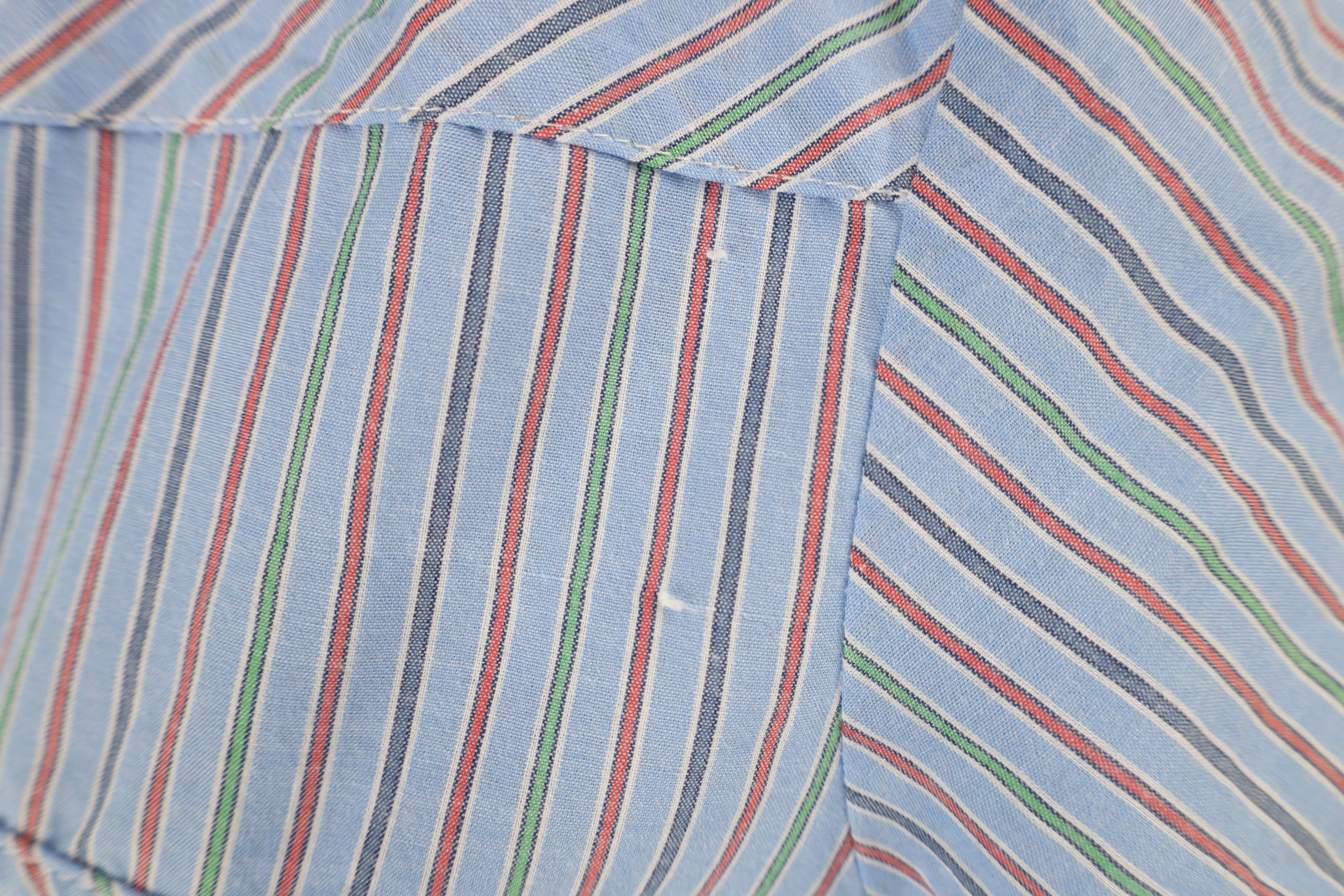 Vintage × Wrangler Vintage 90s Wrangler Striped Western Snap Button Shirt Size US XXL / EU 58 / 5 - 4 Thumbnail