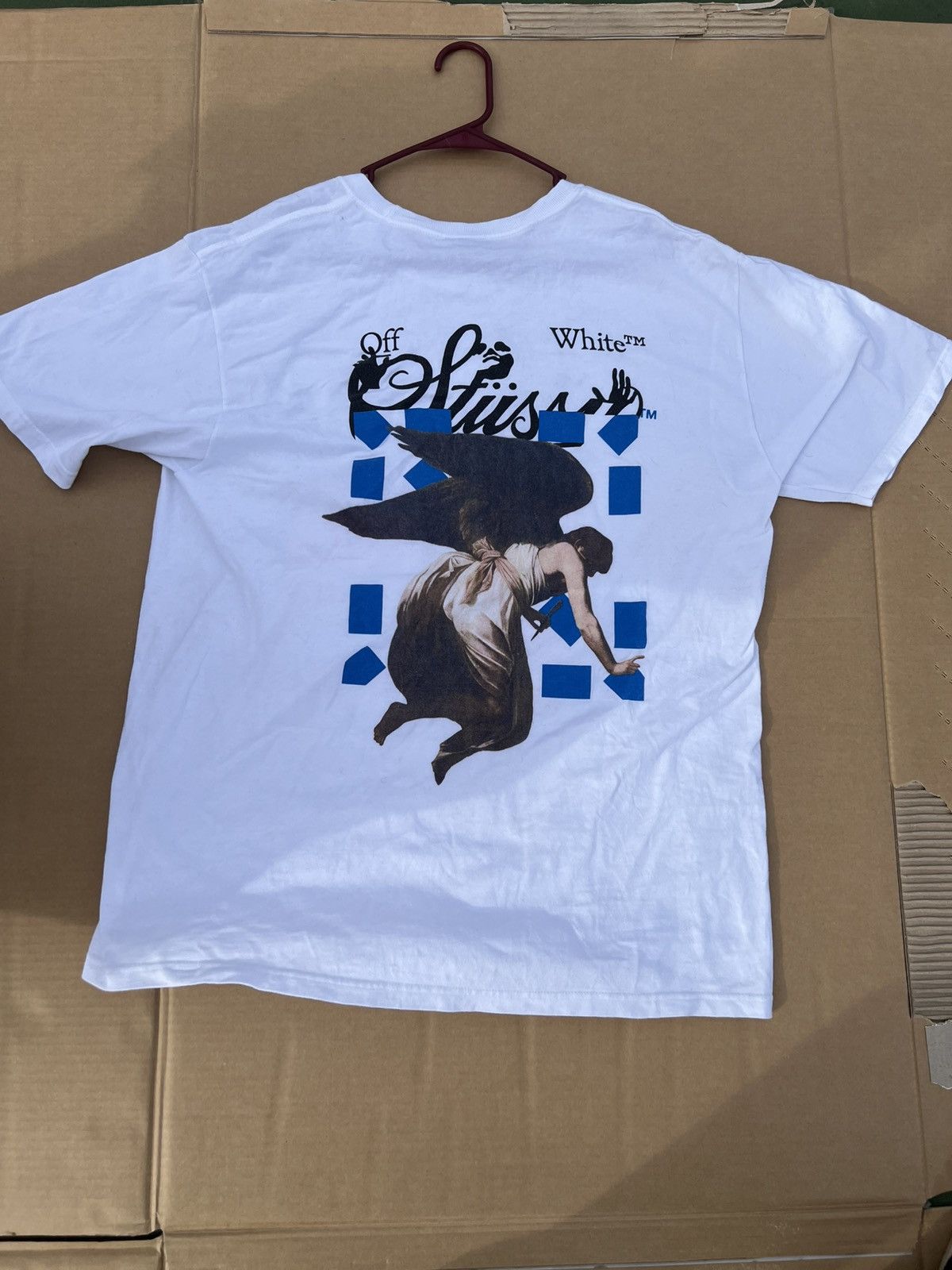 Off-White Stussy Virgil Abloh I Support Young Black Businesses Tee Size US L / EU 52-54 / 3 - 4 Thumbnail