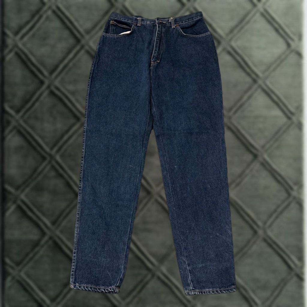 Vintage VINTAGE Stefano Dark Wash Women’s Jeans 30x29” 80s Tapered Blue Denim Size 18 Regular Womens Size 30" / US 8 / IT 44 - 1 Thumbnail