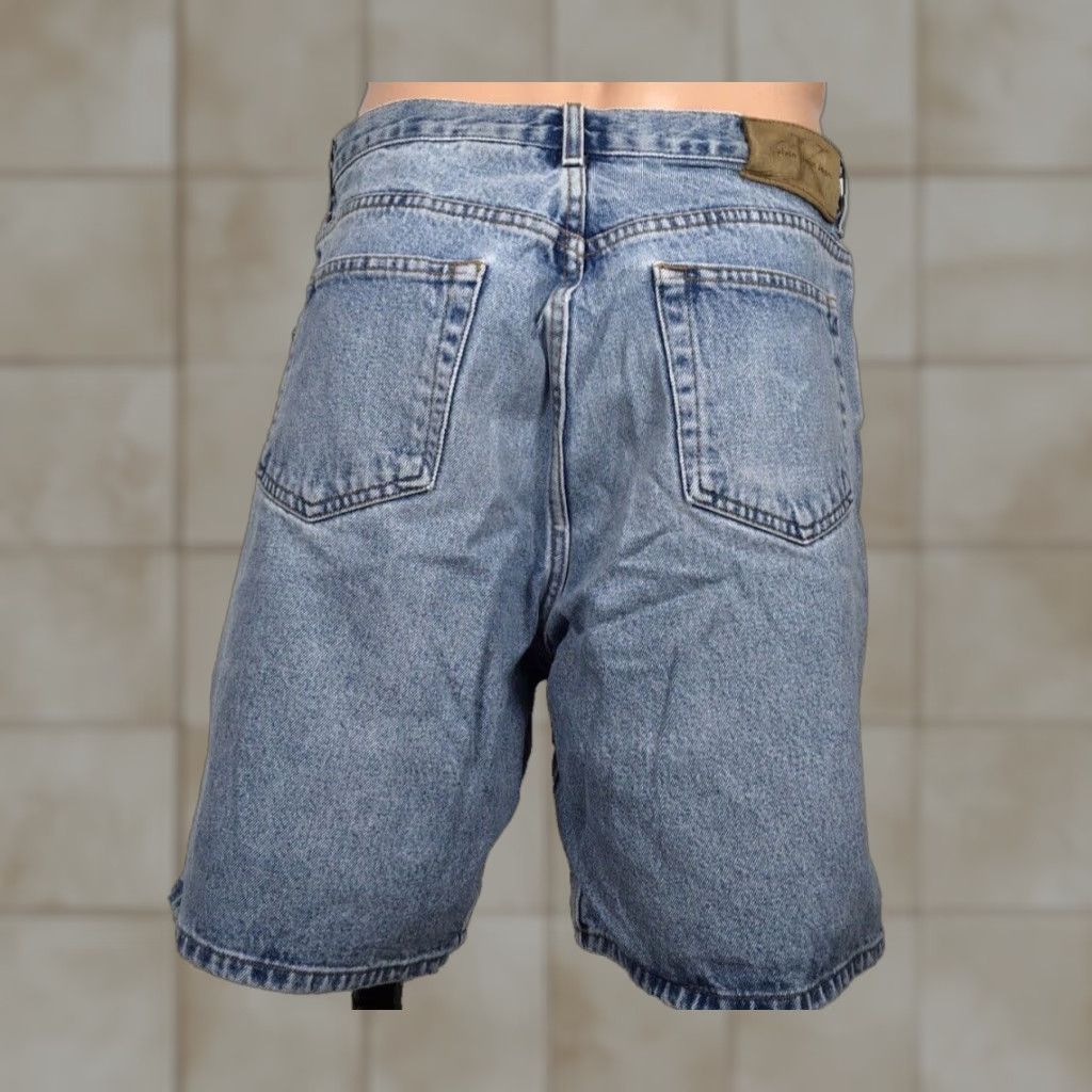 VINTAGE Calvin Klein Jeans Shorts Men 34 Blue 90s Y2K Cotton Denim