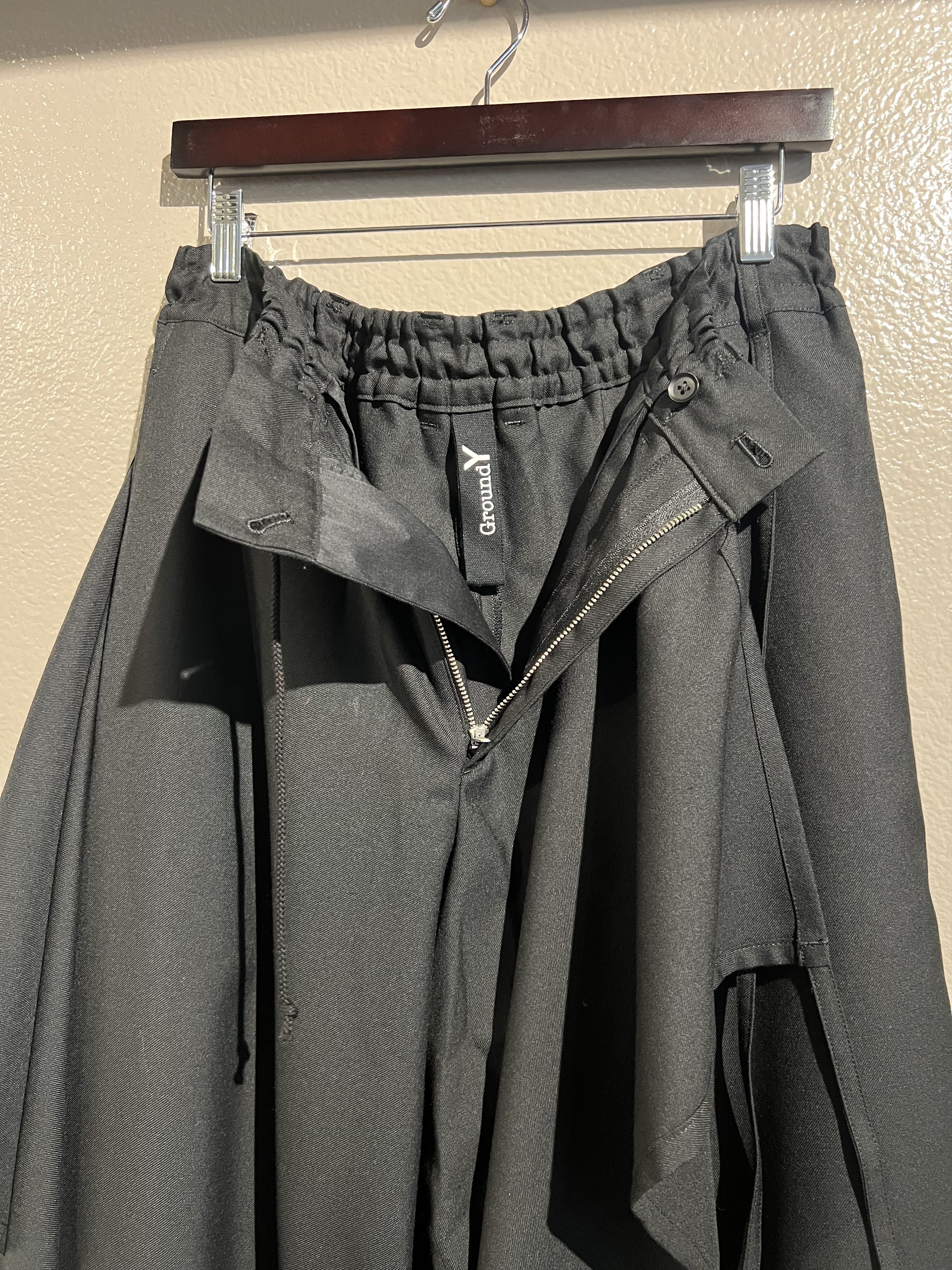 GroundY × Yohji Yamamoto WOOL/POLYESTER GABARDINE 3-WAY WRAP
