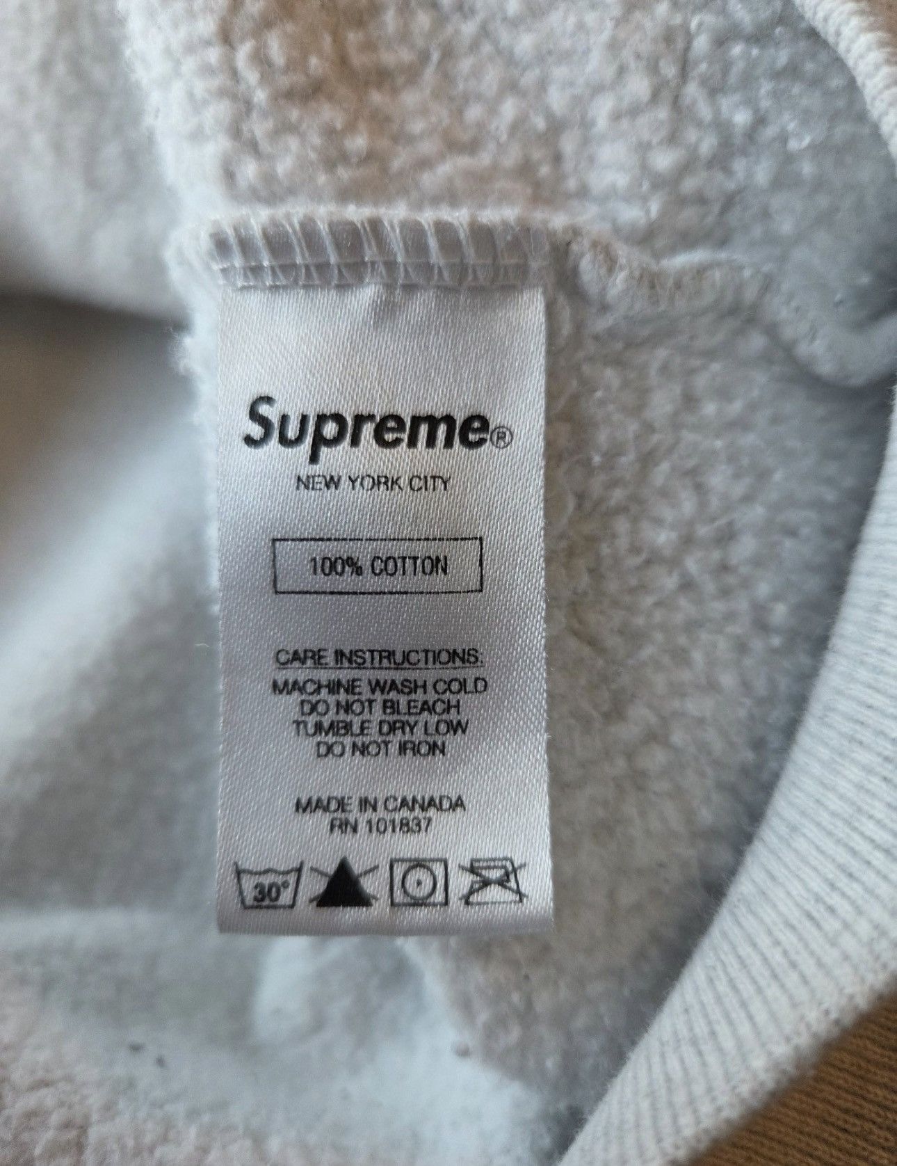 Supreme Supreme World Famous 1994 Light Grey Zip Up Size US M / EU 48-50 / 2 - 7 Thumbnail
