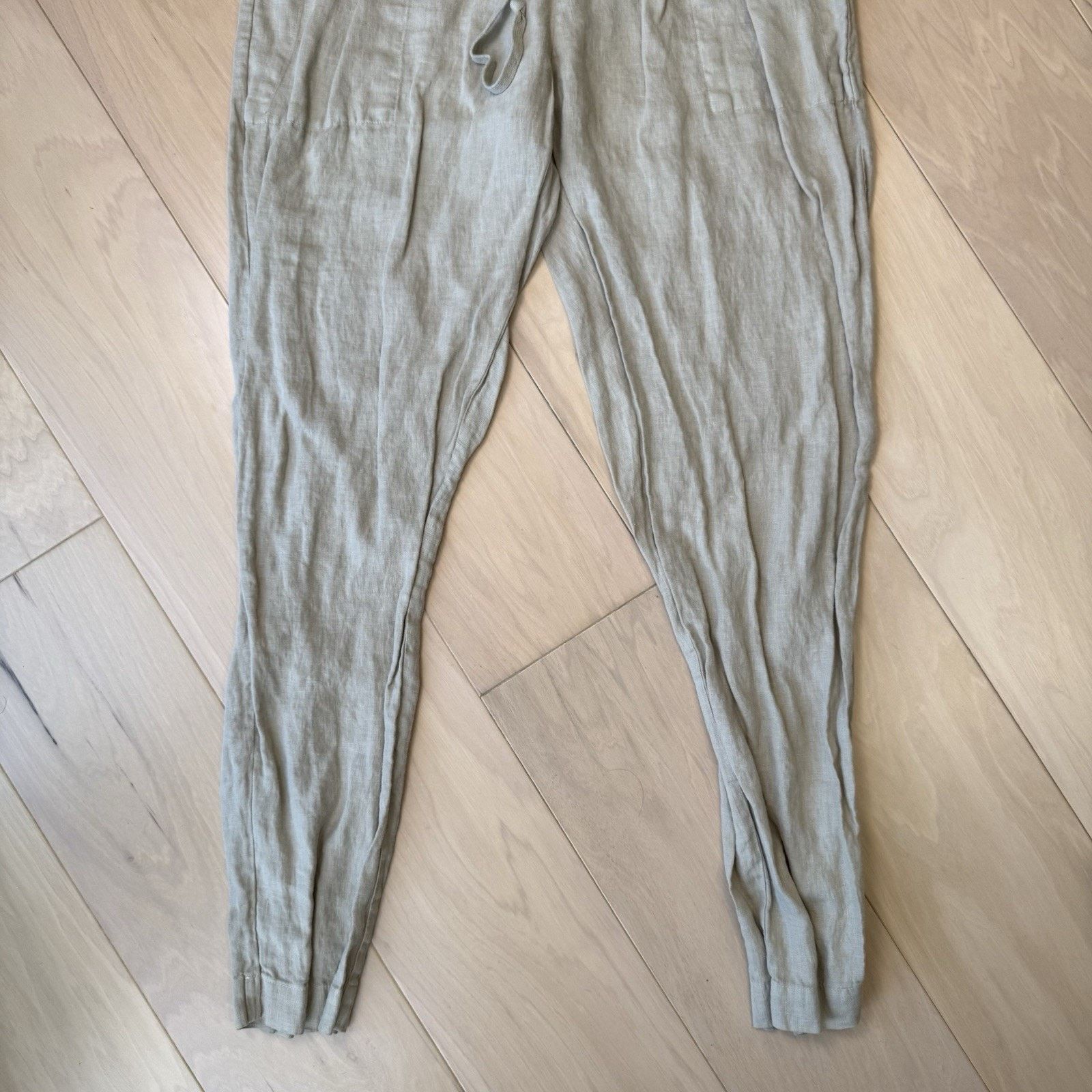 Enza Costa Enza Costa Linen Pants Women's 4 Beige Minimalist California Size 27" / US 4 / IT 40 - 4 Thumbnail