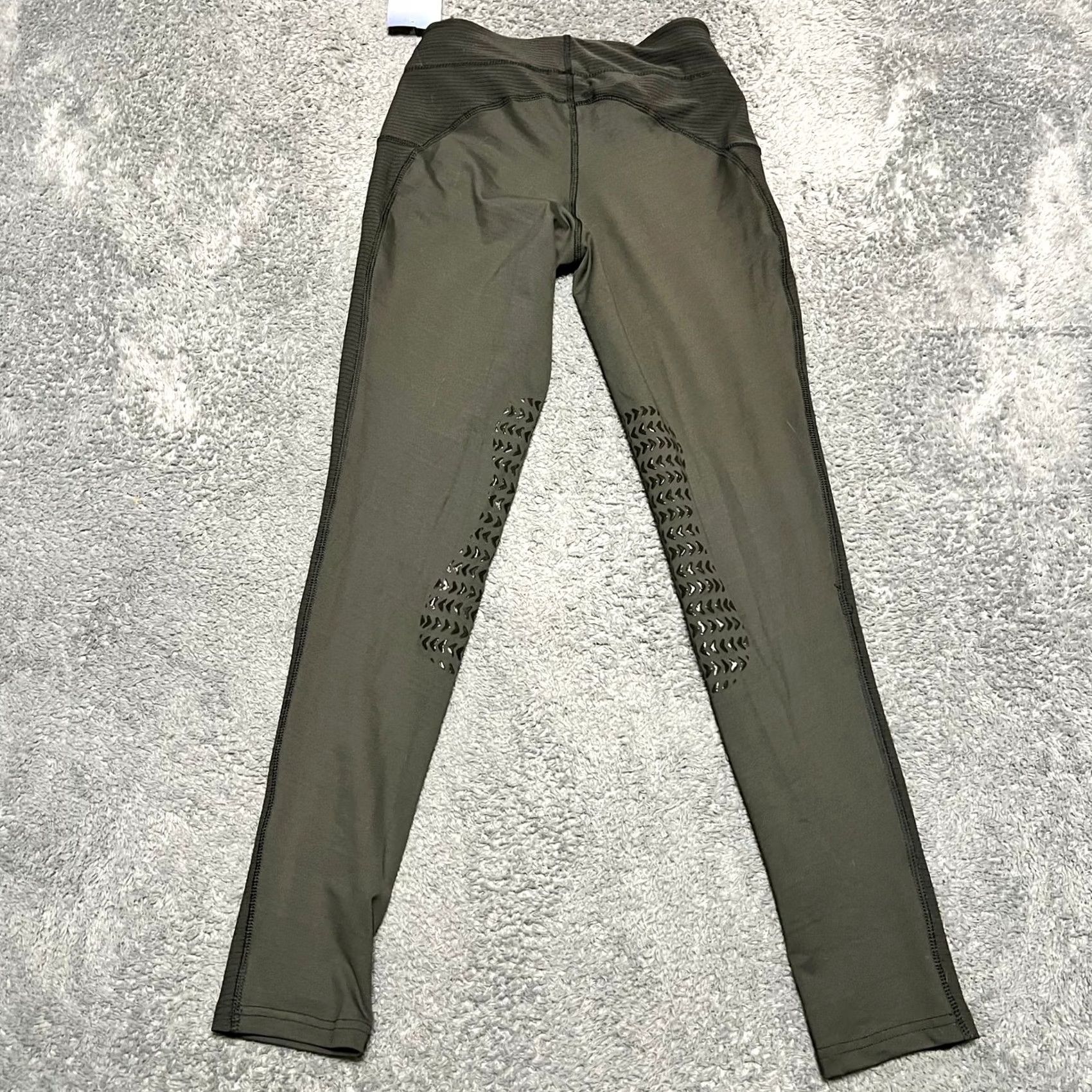 Vintage Tuff Rider Pants Breeches Pull On Womens Small Green Leggings Ankle Horse Riding Stretch S Women Regular Size 28" / US 6 / IT 42 - 4 Thumbnail