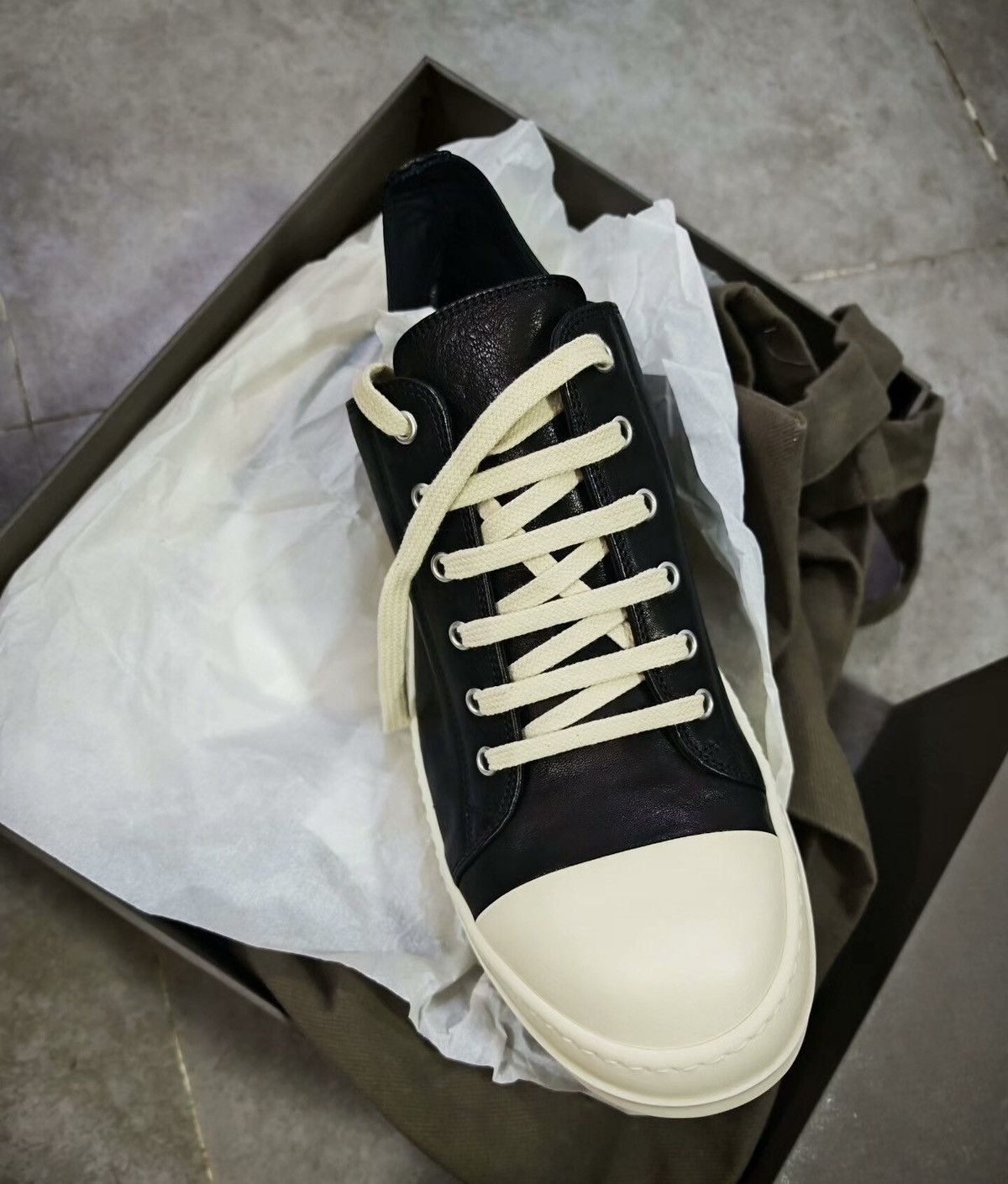 Rick Owens Rick Owens Mainline black "Geobasket" sneakers Size US 7 / EU 40 - 2 Thumbnail