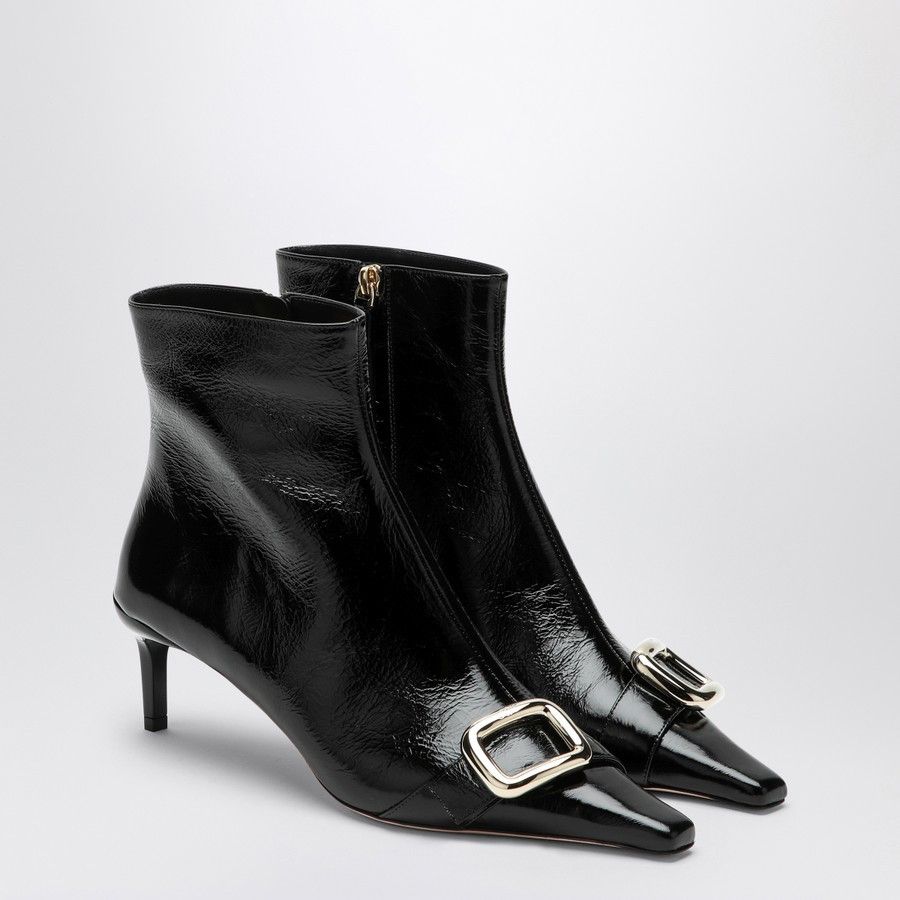 Roger Vivier o1d2blof0924 Leather Ankle Boots in Black Size US 11 / IT 41 - 2 Thumbnail