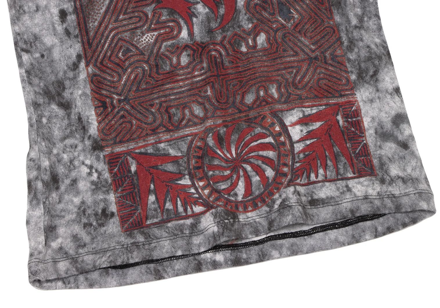Jean Paul Gaultier Tribal Print Ringer T-Shirt in Black, White, and Red Size US M / EU 48-50 / 2 - 7 Thumbnail