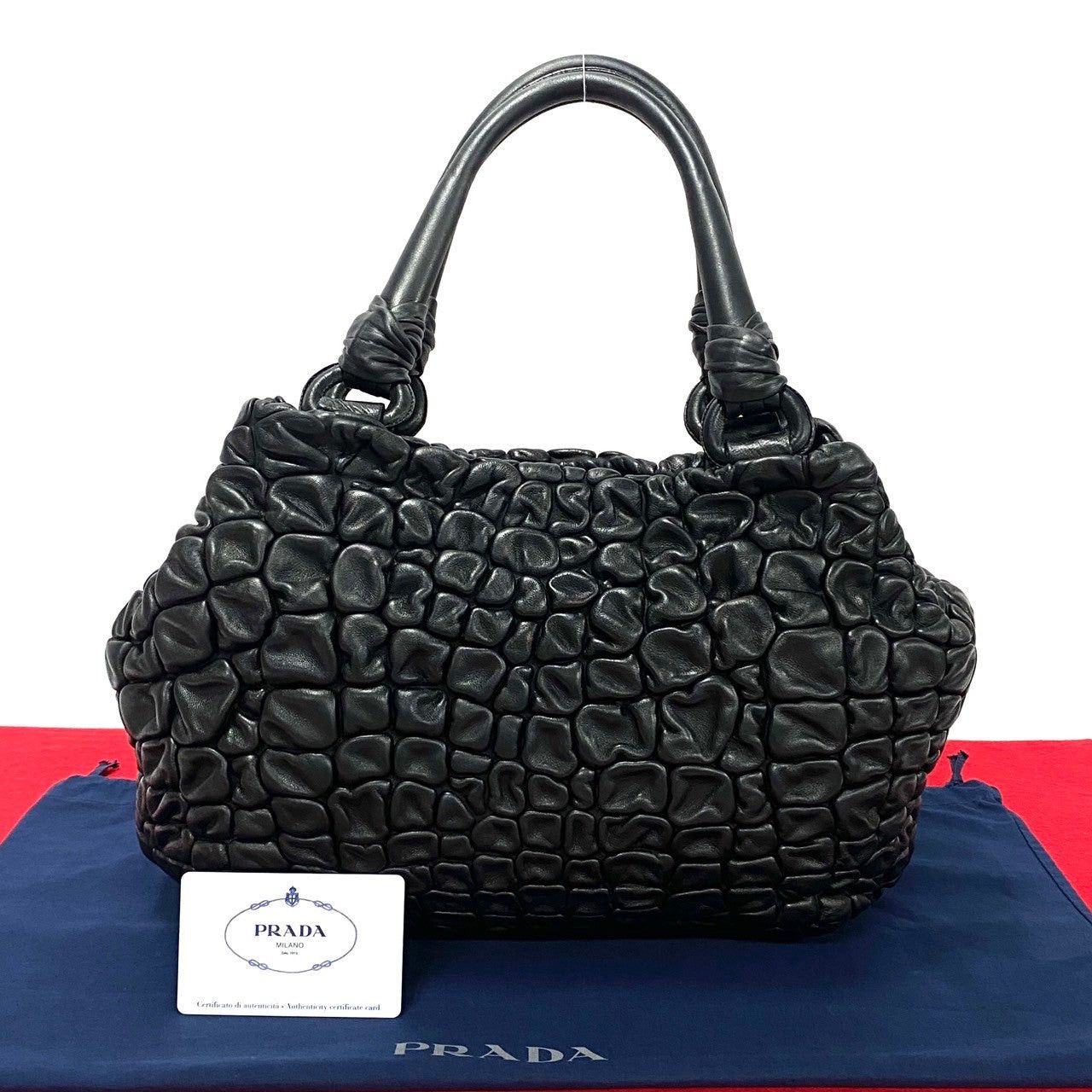Prada Prada Handbag Black Leather Size ONE SIZE - 1 Thumbnail