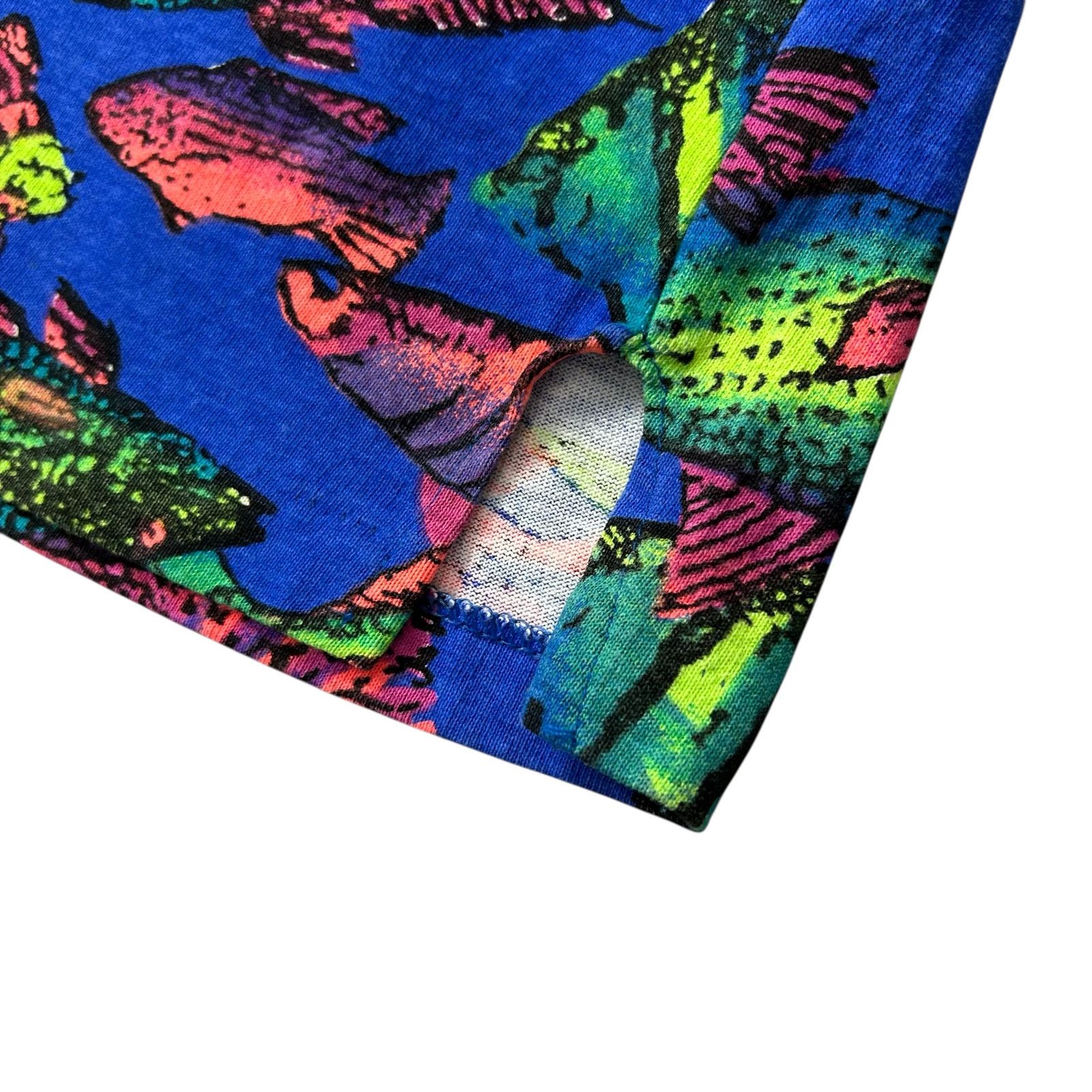 Columbia VTG 90s MULTI FISH ALL OVER PRINT AOP T-SHIRT SIZE XL Size US XL / EU 56 / 4 - 5 Thumbnail