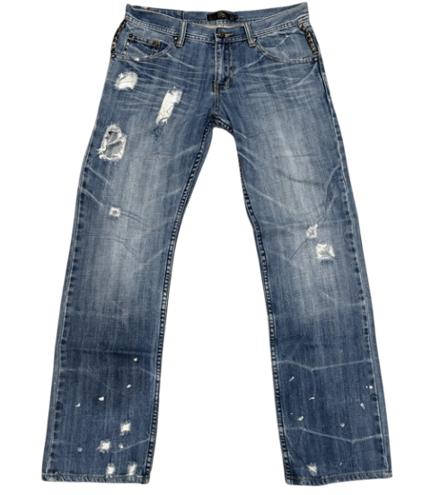 midas distressed studded jeans