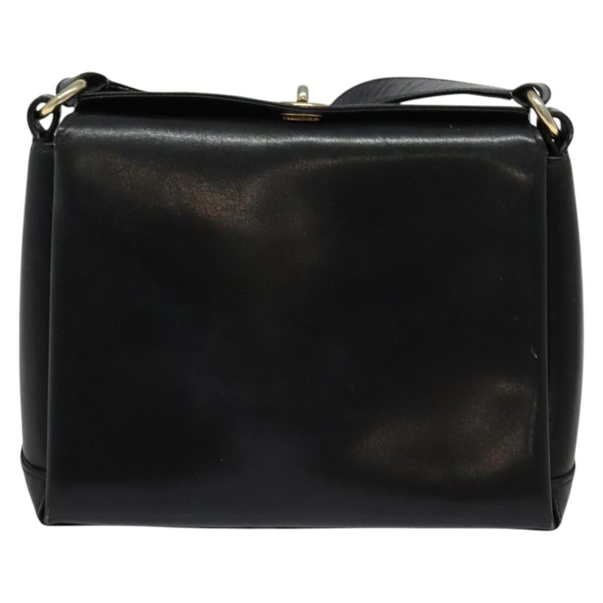 Gucci GUCCI Shoulder Bag Leather Black Gold Size ONE SIZE - 2 Thumbnail