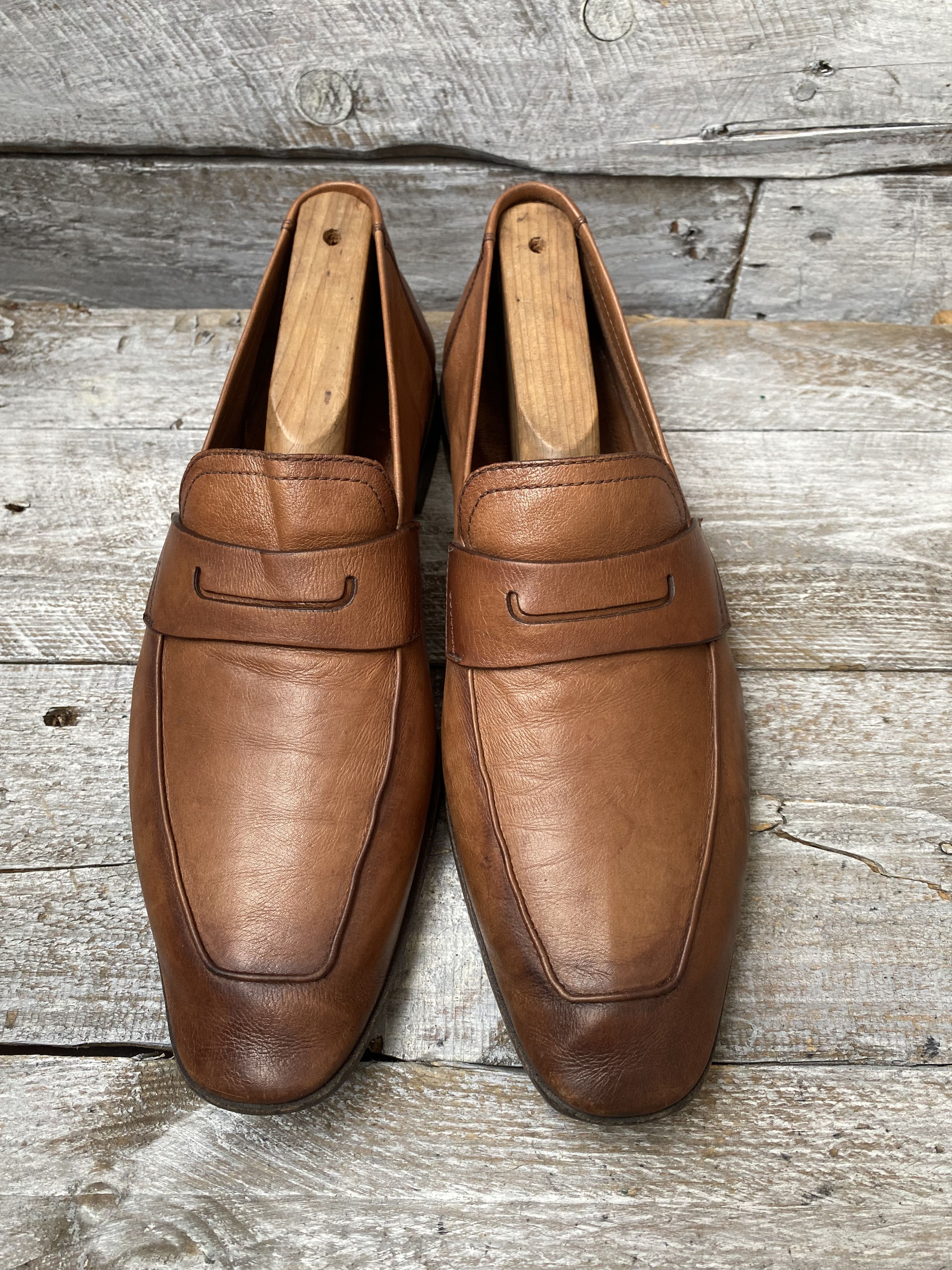 Berluti × Designer Berluti lorenzo kangaroo brown slip on loafers UK Size US 8.5 / EU 41-42 - 8 Thumbnail