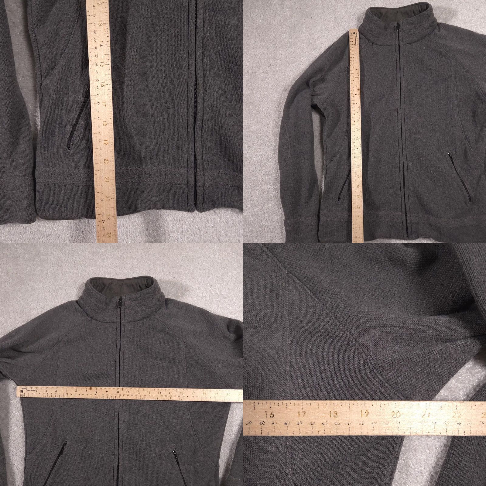 Layer 8 Columbia Fleece Jacket Womens Large Gray Full Zip Outdoor Hiking Layer Warm Size L / US 10 / IT 46 - 8 Thumbnail
