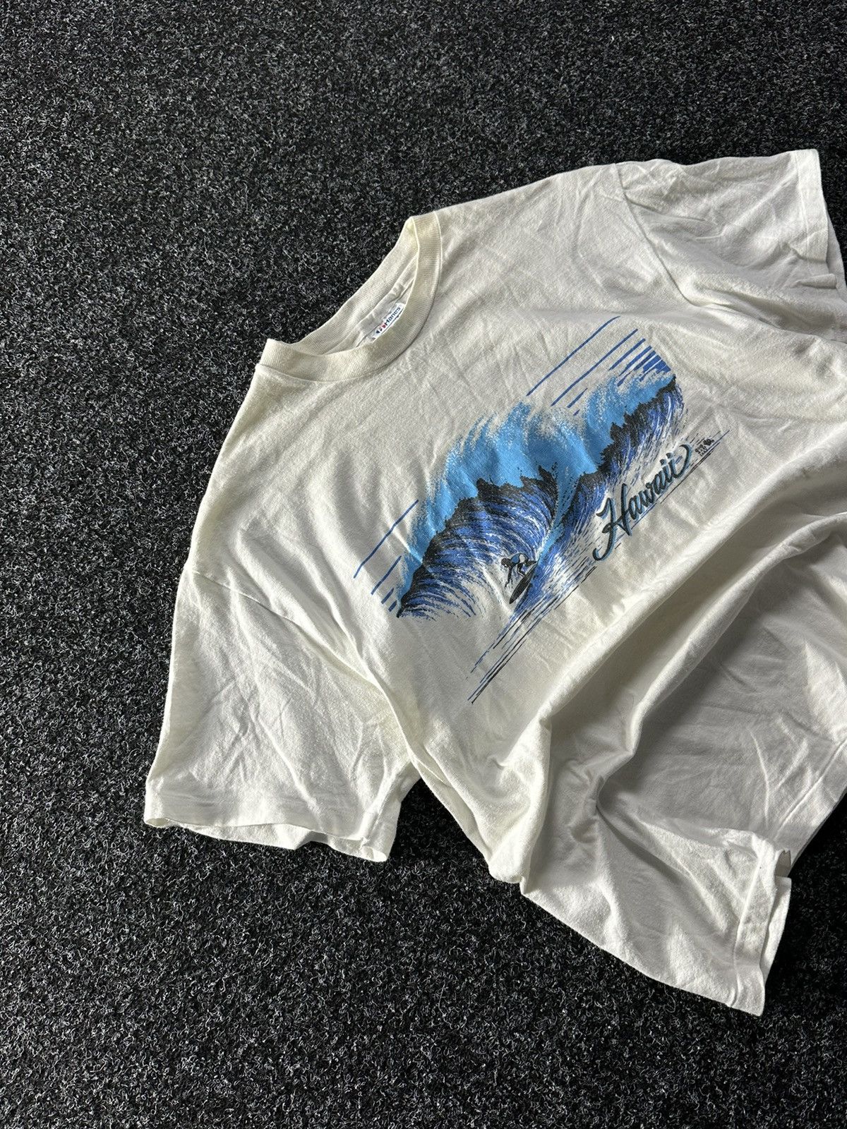 Vintage 🚨Crazy Vintage 1980s Hawaii SINGLE STITCH Graphic T-Shirt Size US L / EU 52-54 / 3 - 2 Thumbnail