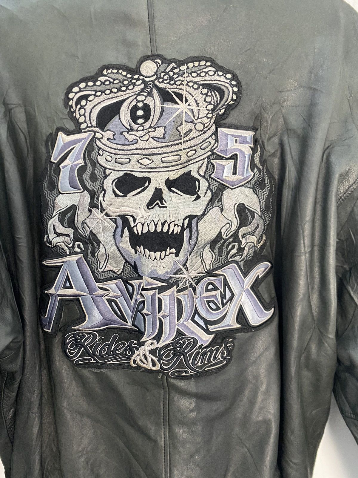 Avirex AVIREX LEATHER RIM & RAIDERS 75 JACKET PHAT FARM INNER Size US L / EU 52-54 / 3 - 9 Thumbnail