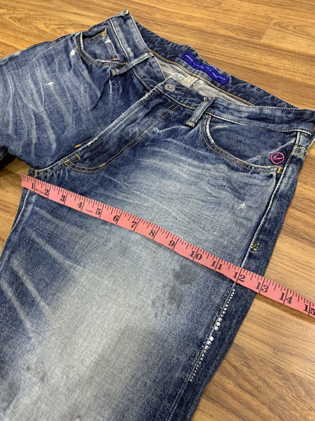 Fragment Design VINTAGE VANQUISH X FRAGMENT DESIGN JEANS Size US 34 / EU 50 - 15 Thumbnail