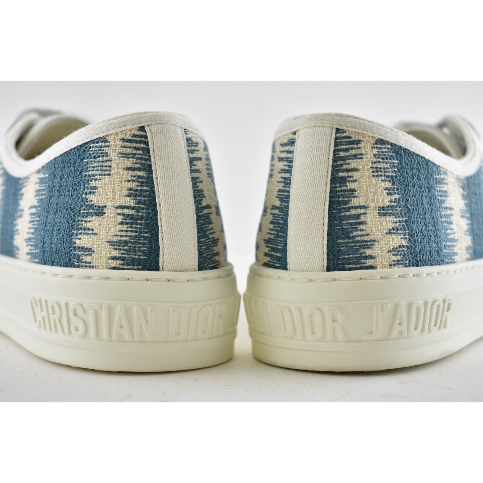 Dior Dior Walk'N'Dior Blue White D Stripes Low Top Sneaker 39 Size US 9 / IT 39 - 10 Thumbnail