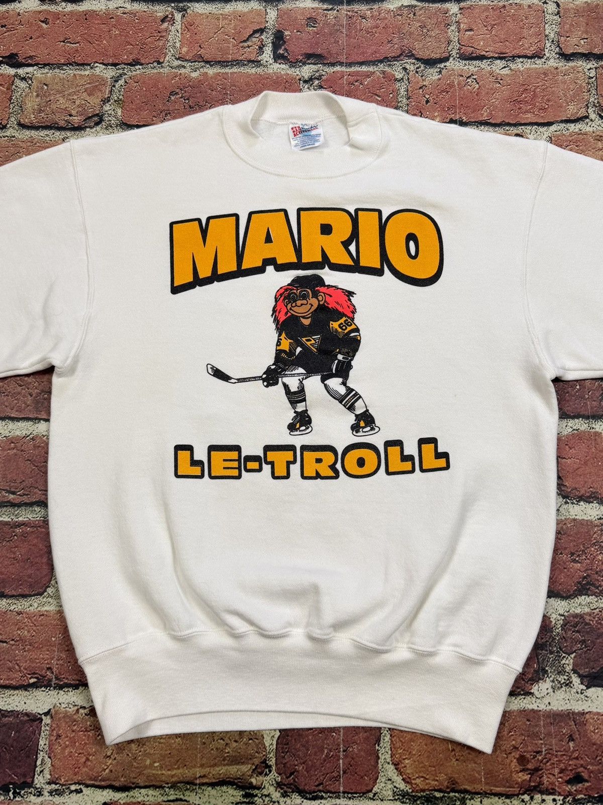 Hanes Vintage Pittsburgh Penguins Sweatshirt Mario Troll Lemieux Size US L / EU 52-54 / 3 - 2 Thumbnail