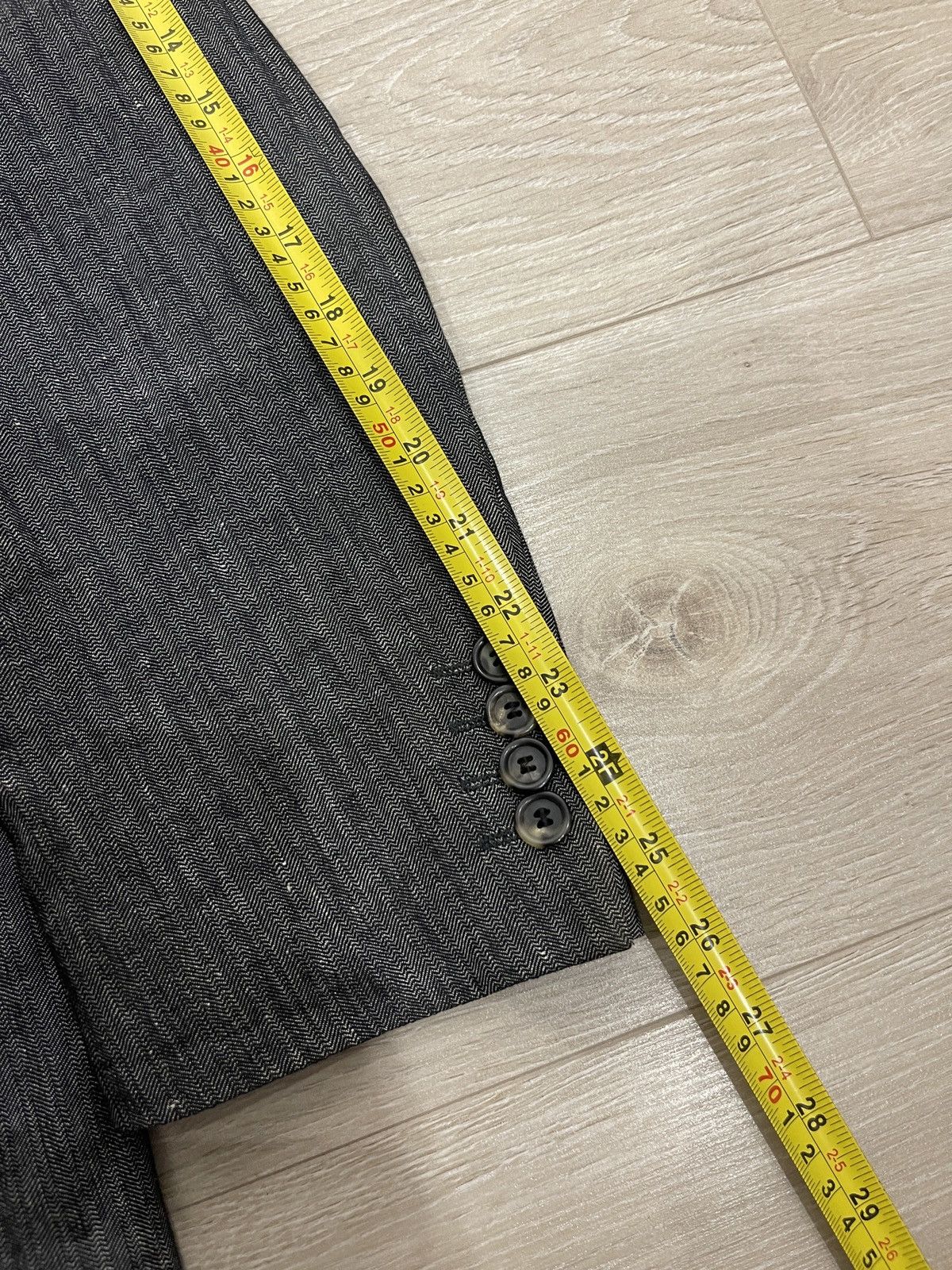Hugo Boss HUGO BOSS "Bodega" Linen-Cotton Herringbone Blazer jacket 38 Size 38R - 12 Thumbnail